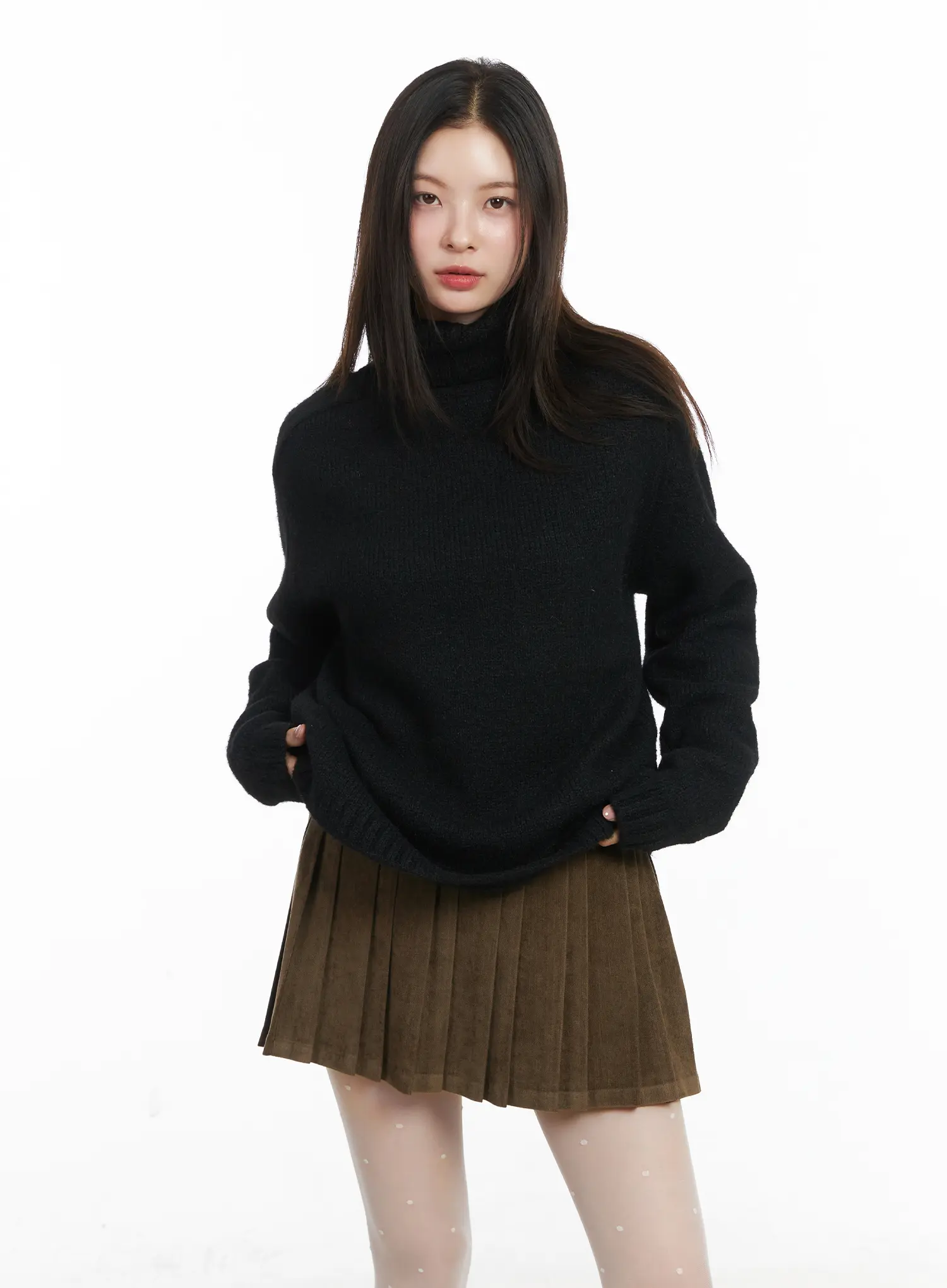 Cozy Wool Turtleneck Knit Sweater CJ506 - Image 10