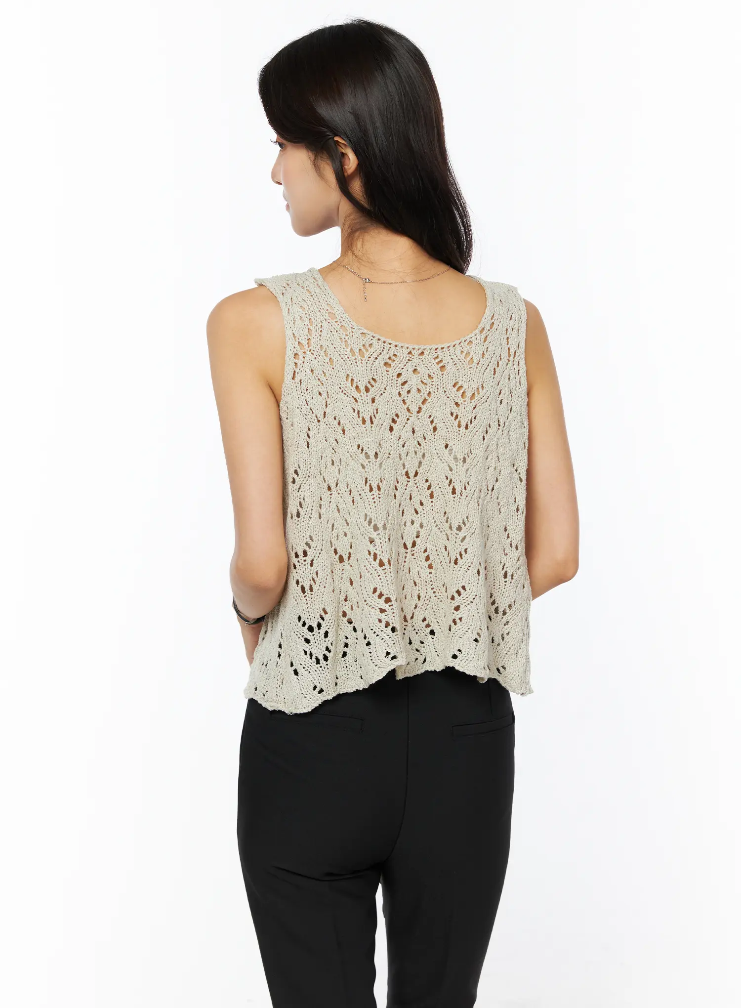 Crochet Knit Sleeveless Top CU522 - Image 10