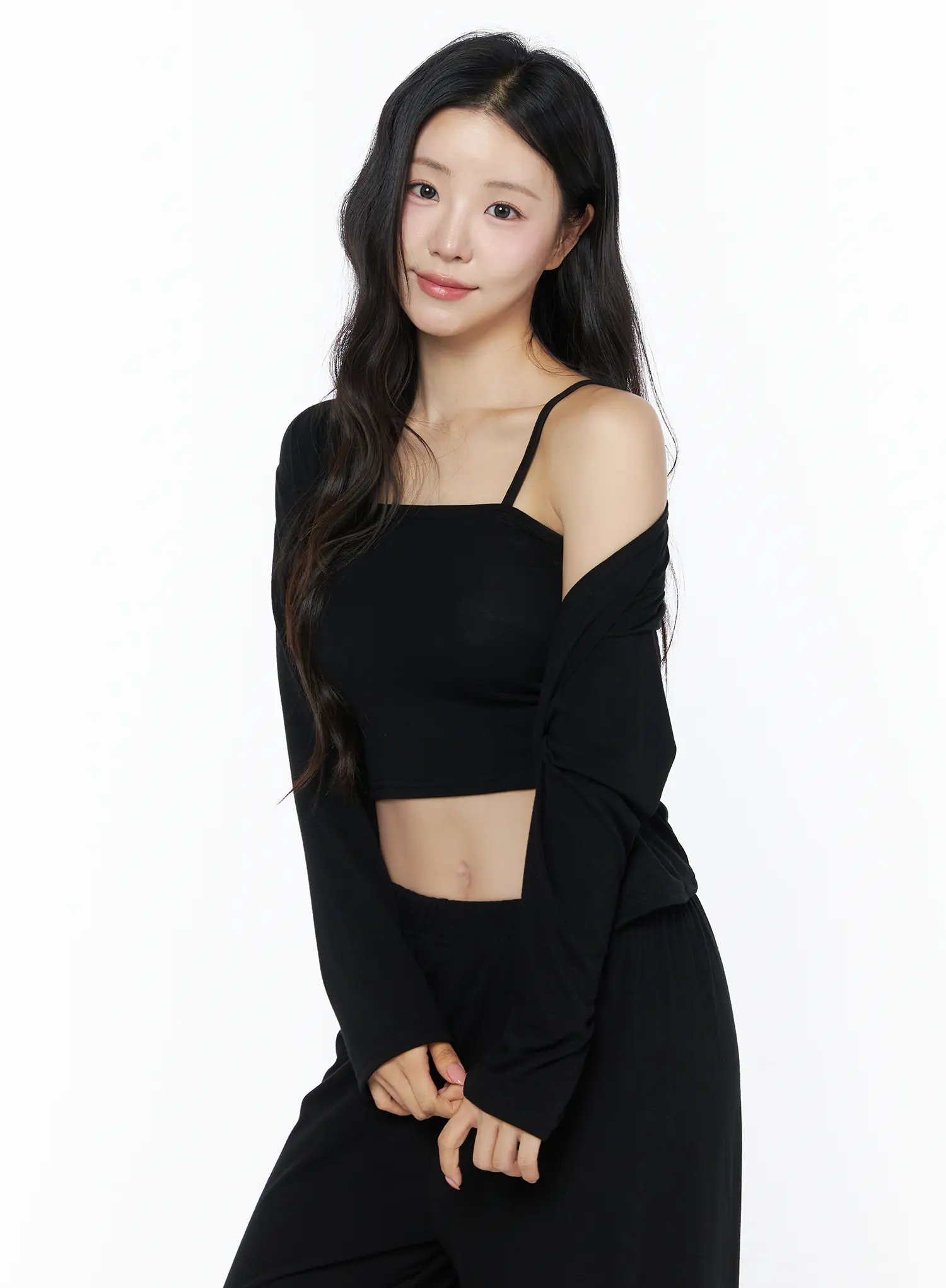 Crop Cami, Cardigan & Sweatpants Set IU525 - Image 10