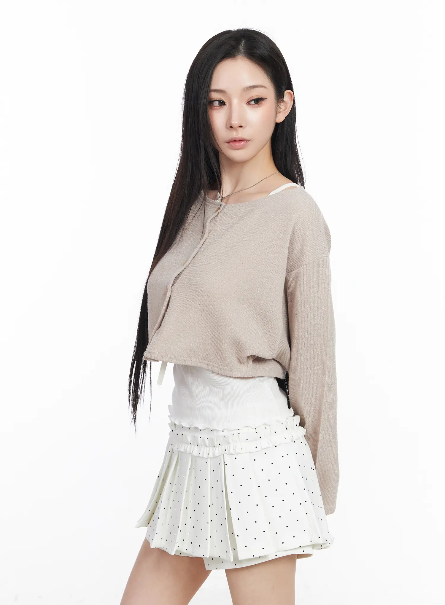 Crop Knit Cardigan CM518 - Image 6