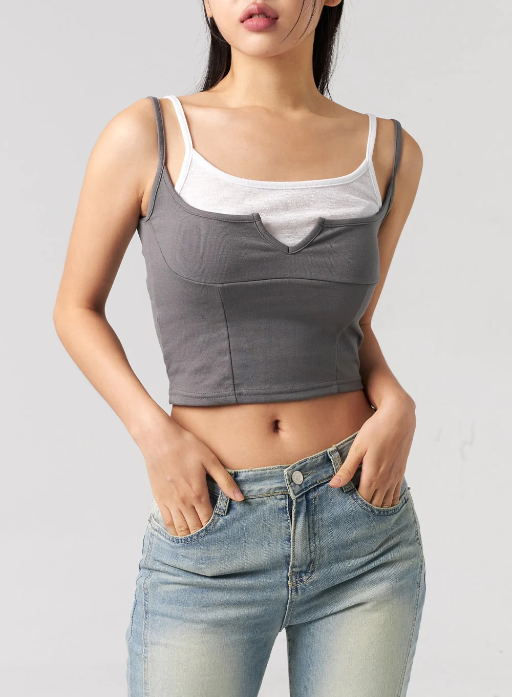 Cropped Layered Top CL311 - Image 2