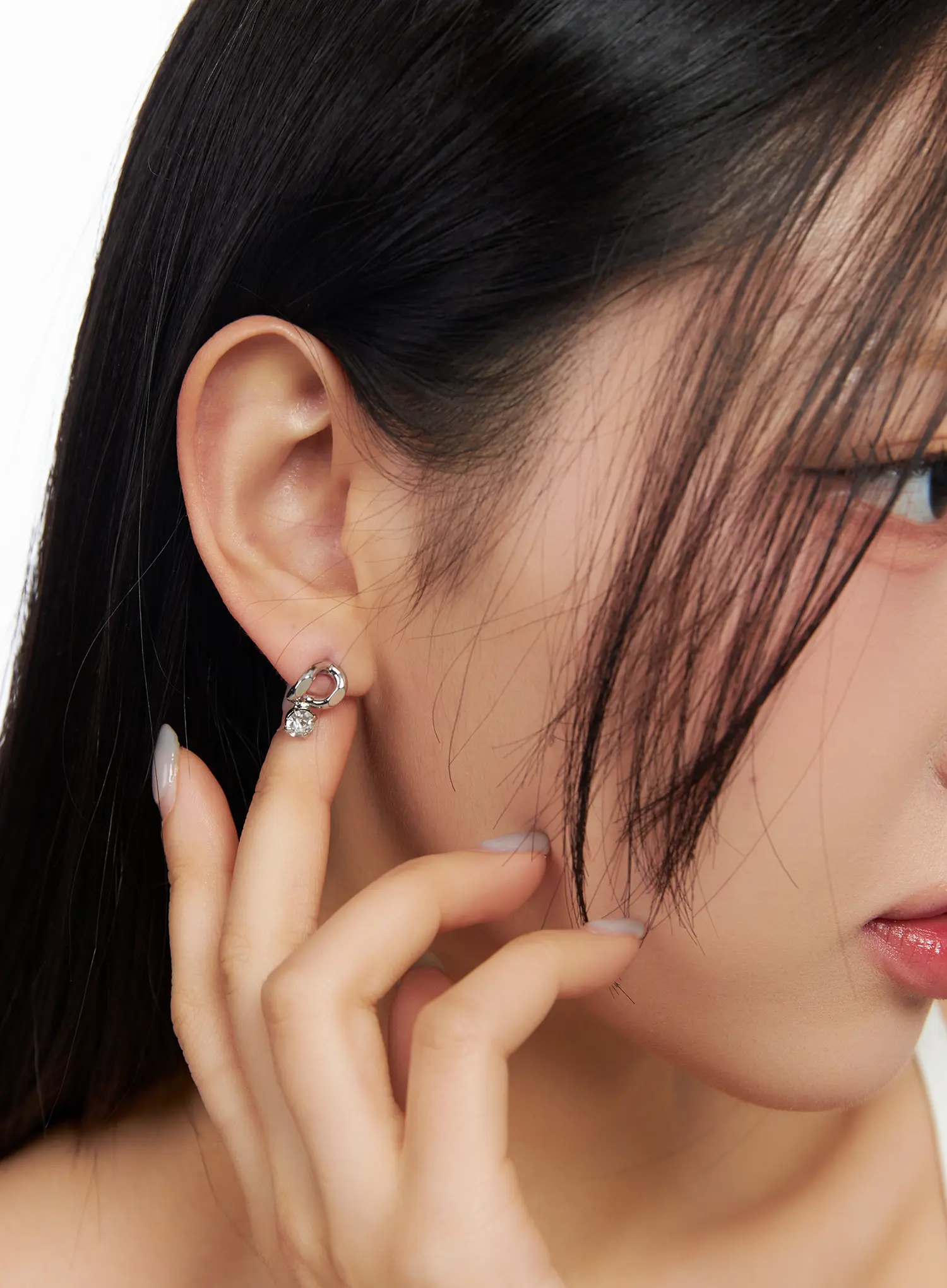 Cubic Chain Earrings IM531 - Image 2