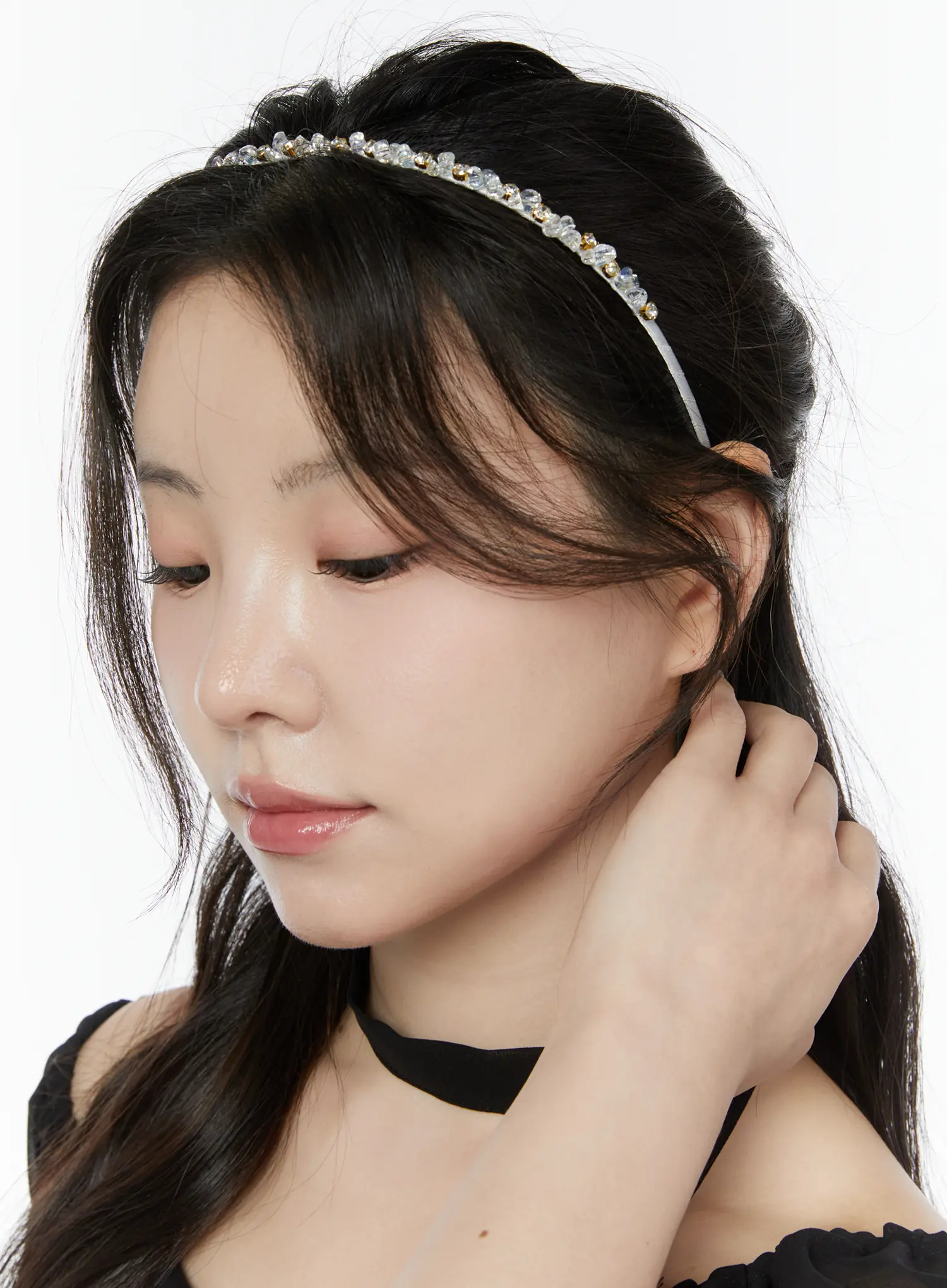 Cubic Gemstone Hairband IY511