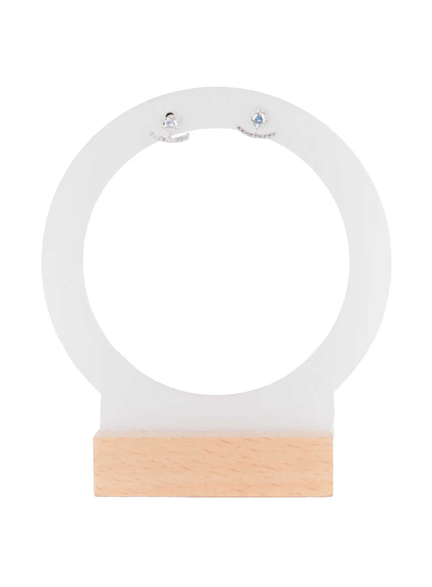 Curve Stud Earrings CD514 - Image 3