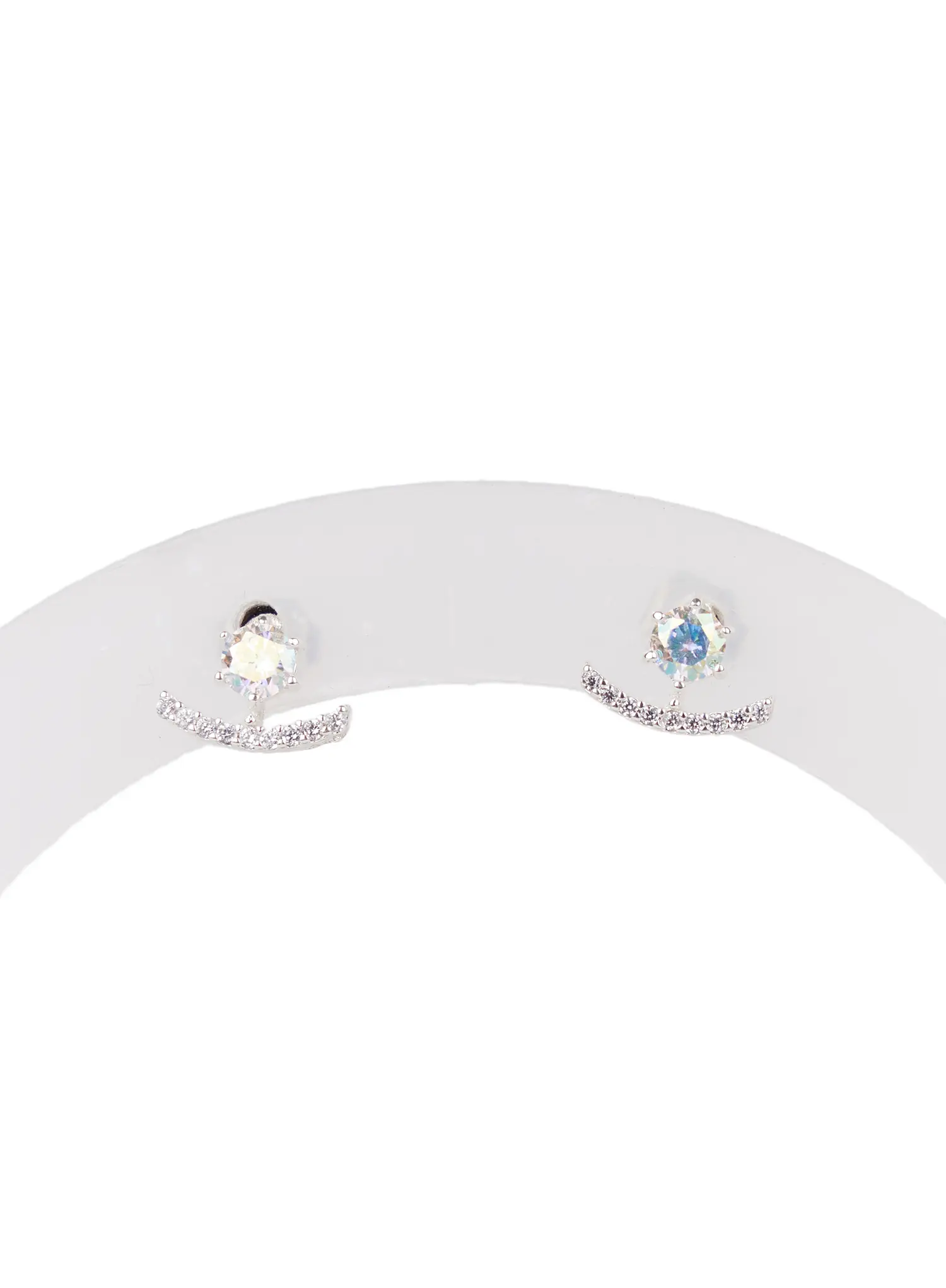 Curve Stud Earrings CD514 - Image 4
