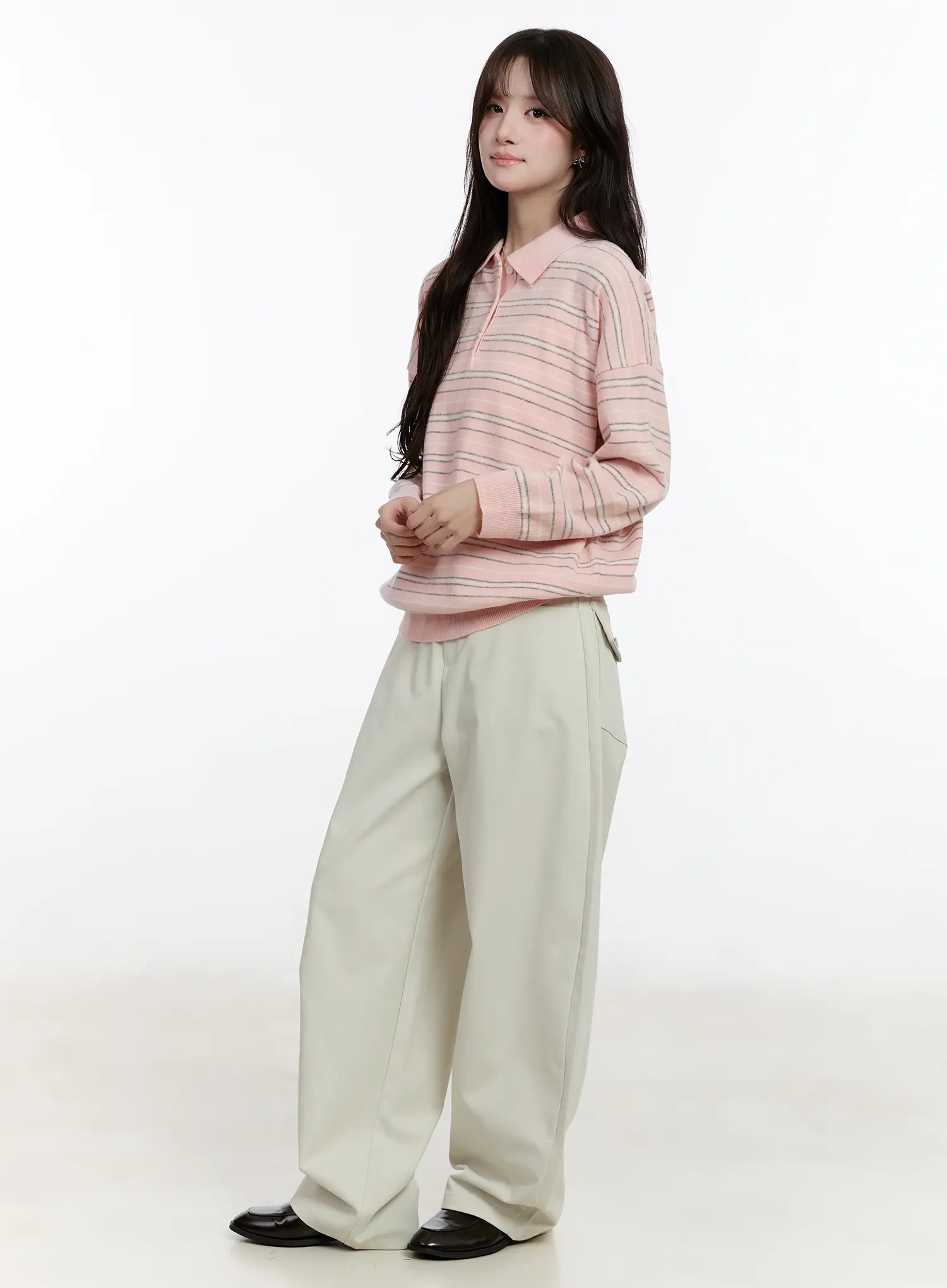 Curved Pocket Wide Leg Pants CM510 - Image 5