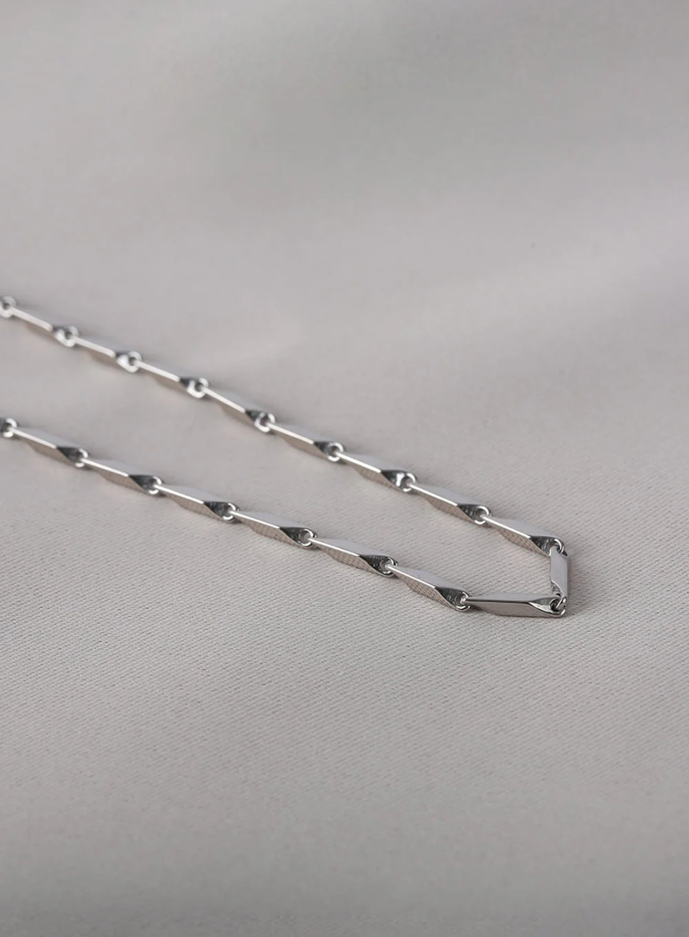 Cut Chain Bold Necklace IL403 - Image 3