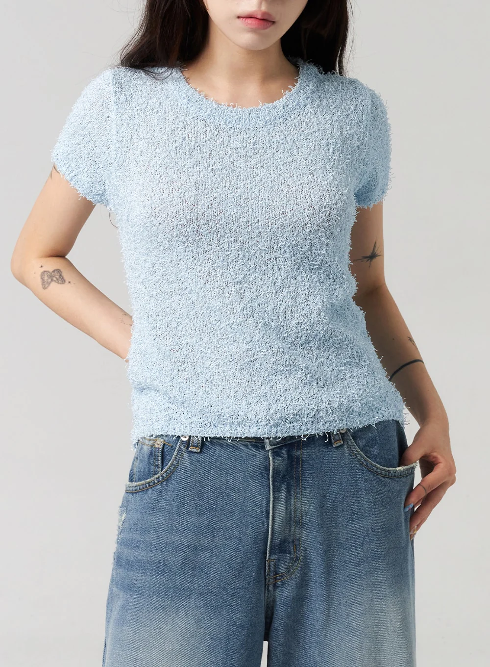 Cut Out Back Sweater CL313 - Image 2