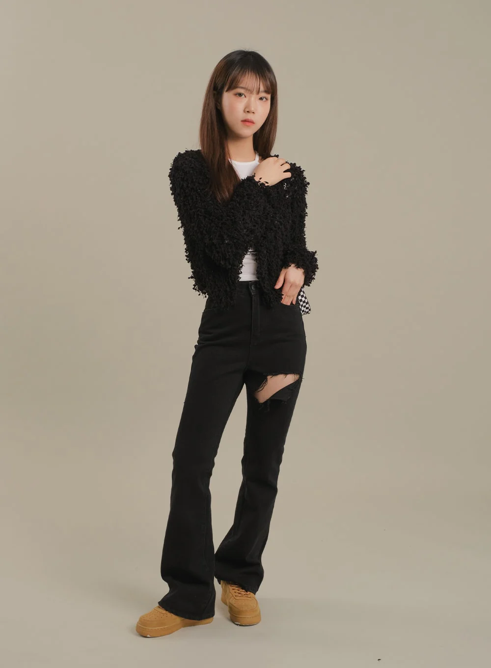 Cut Out Halter neck Long Sleeve T Shirt - Image 11