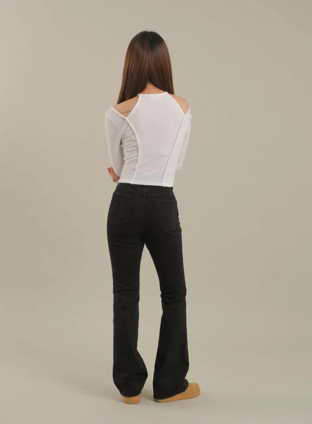 Cut Out Halter neck Long Sleeve T Shirt - Image 13