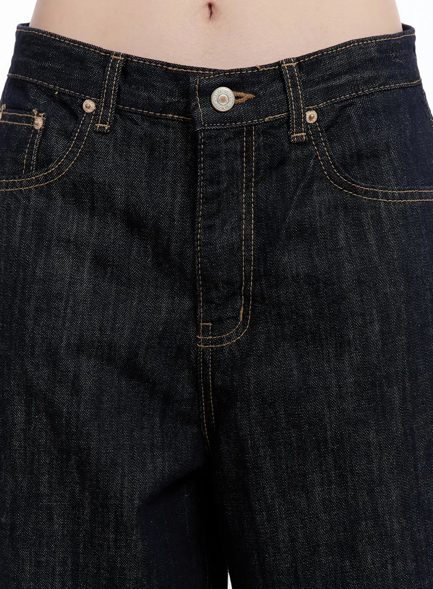 Dallas Dark Washed Wide Leg Jeans IM519 - Image 4