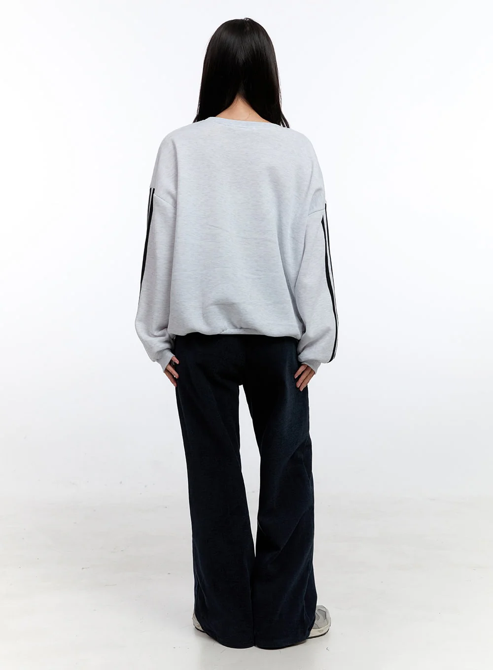 Dark Blue Relaxed-Fit Wide Leg Pants ON418 - Image 6