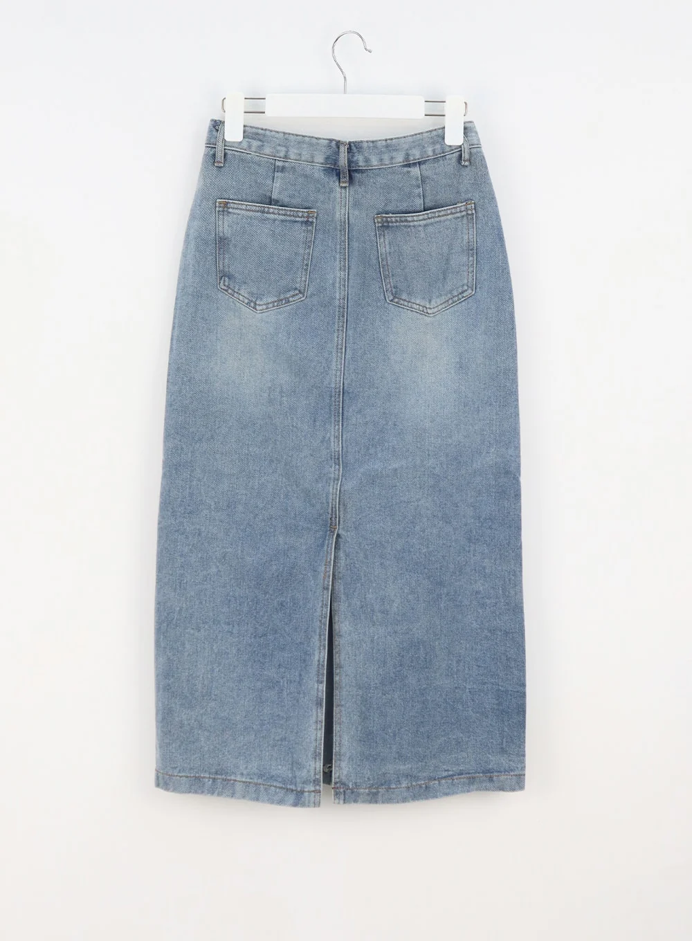 Denim A-Line Maxi Skirt OA321 - Image 12