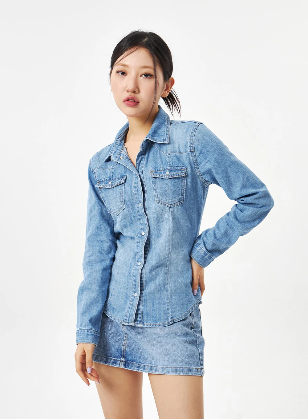 Denim Shirt CA317 - Image 9