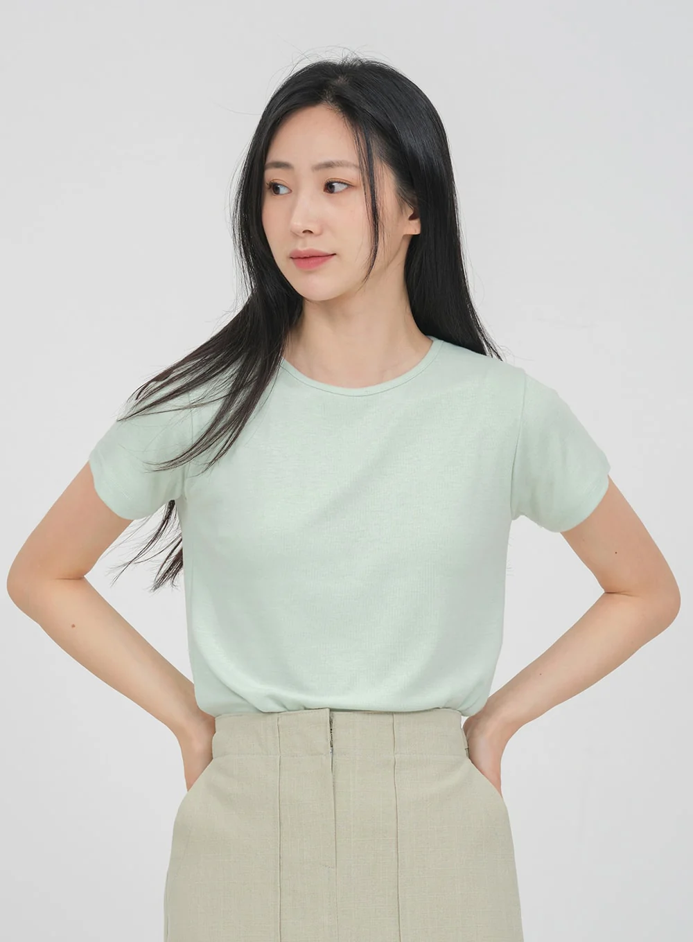 Desaturated Spandex T-shirt OA19 - Image 4