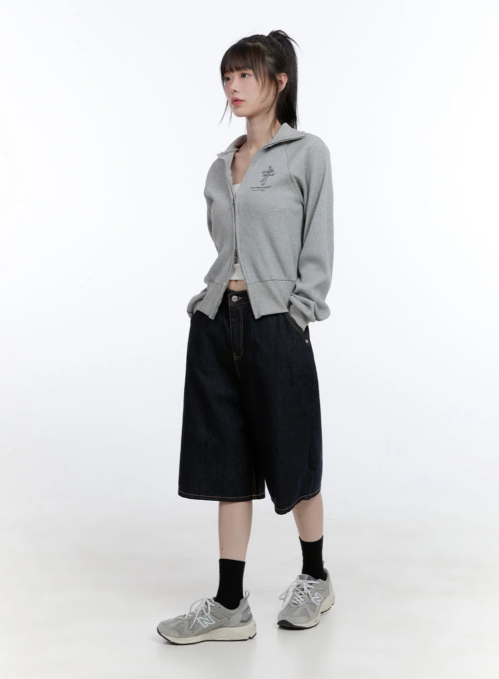 Dora Stitched Baggy Jorts CG413 - Image 3