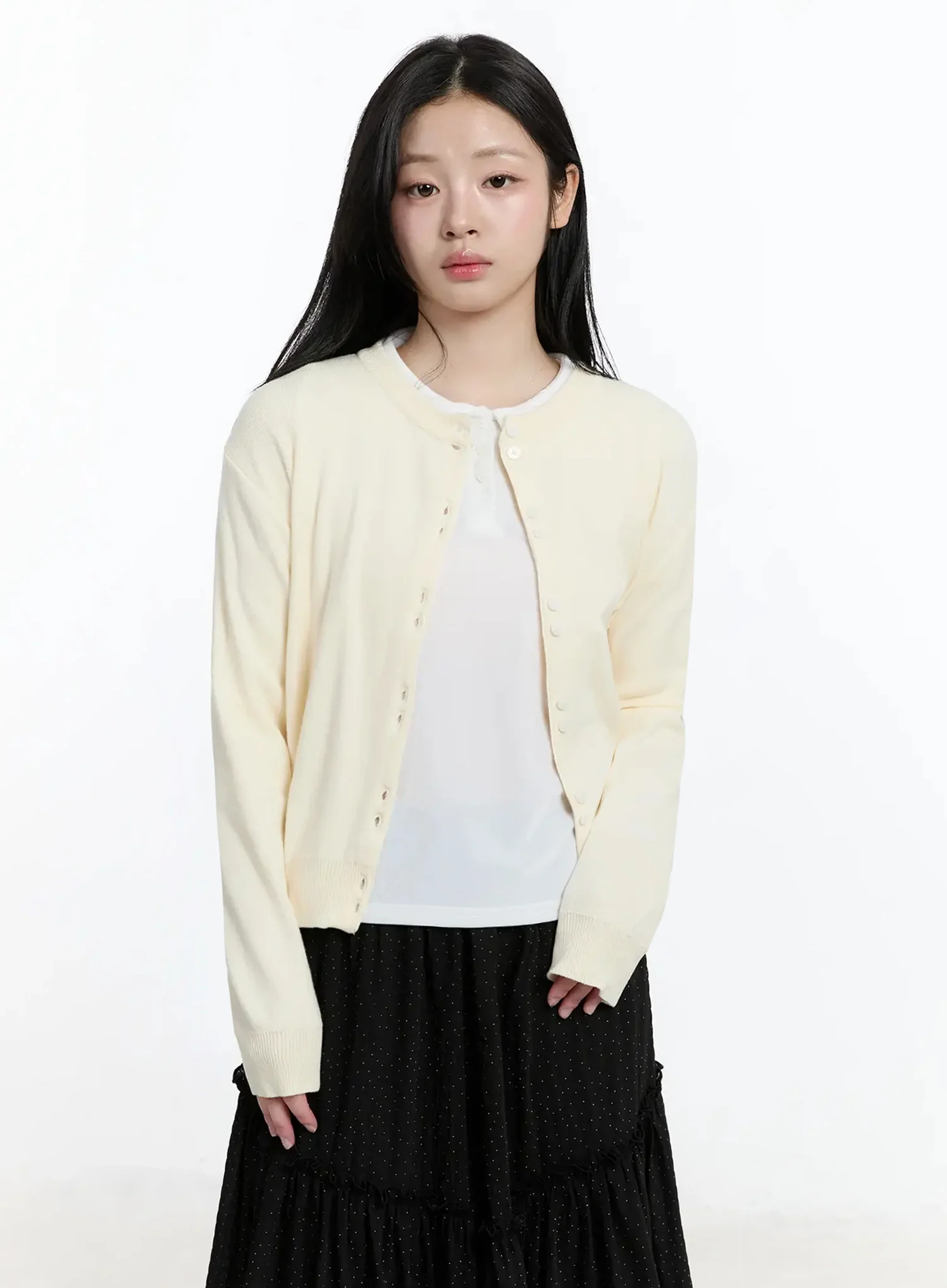 Double Button Knit Cardigan IM513 - Image 12