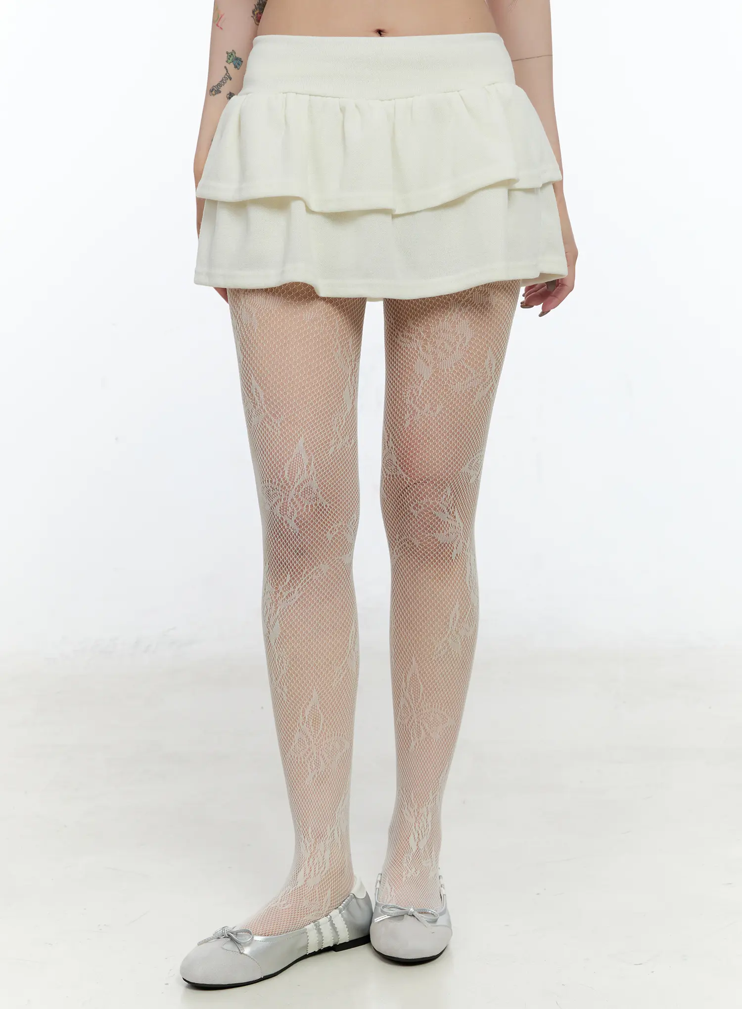 Double Layer Pleated Mini Skirt CN517