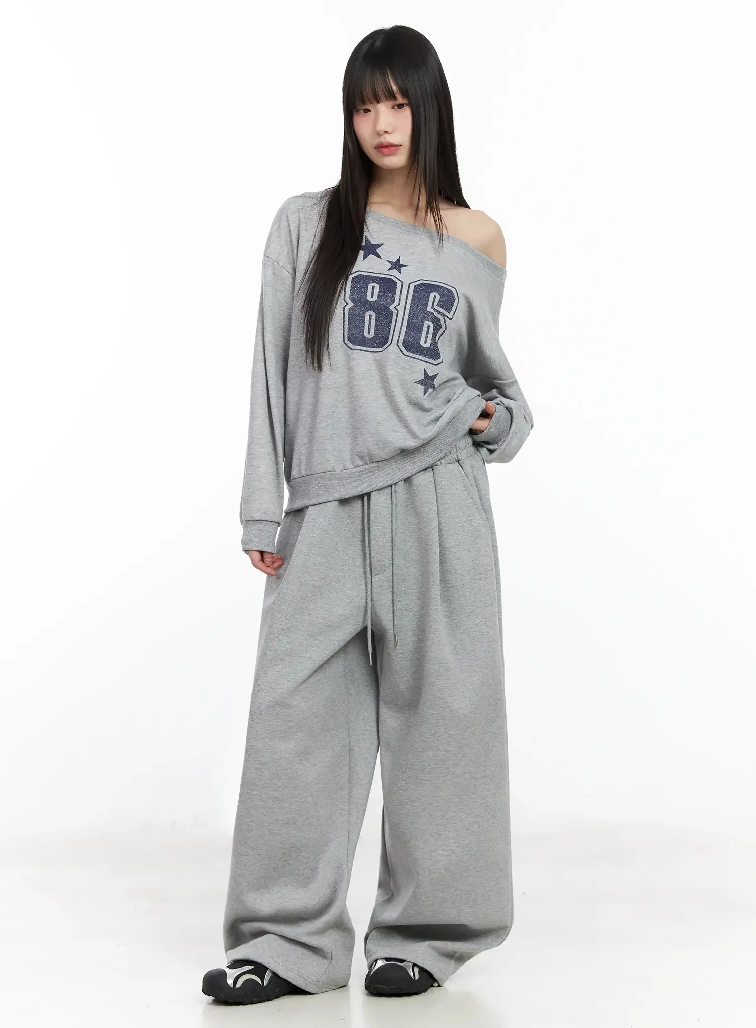 Double Layer Sagging Sweatpants IM530 - Image 3
