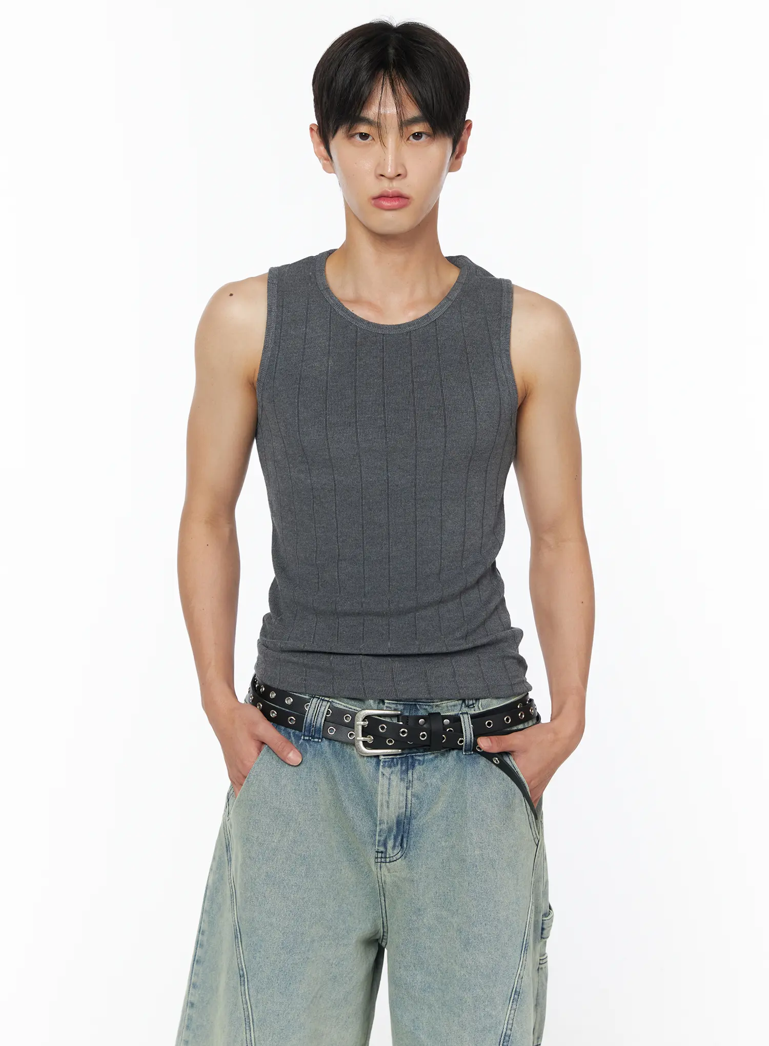 Double Strap Eyelet Belt IU510 - Image 6