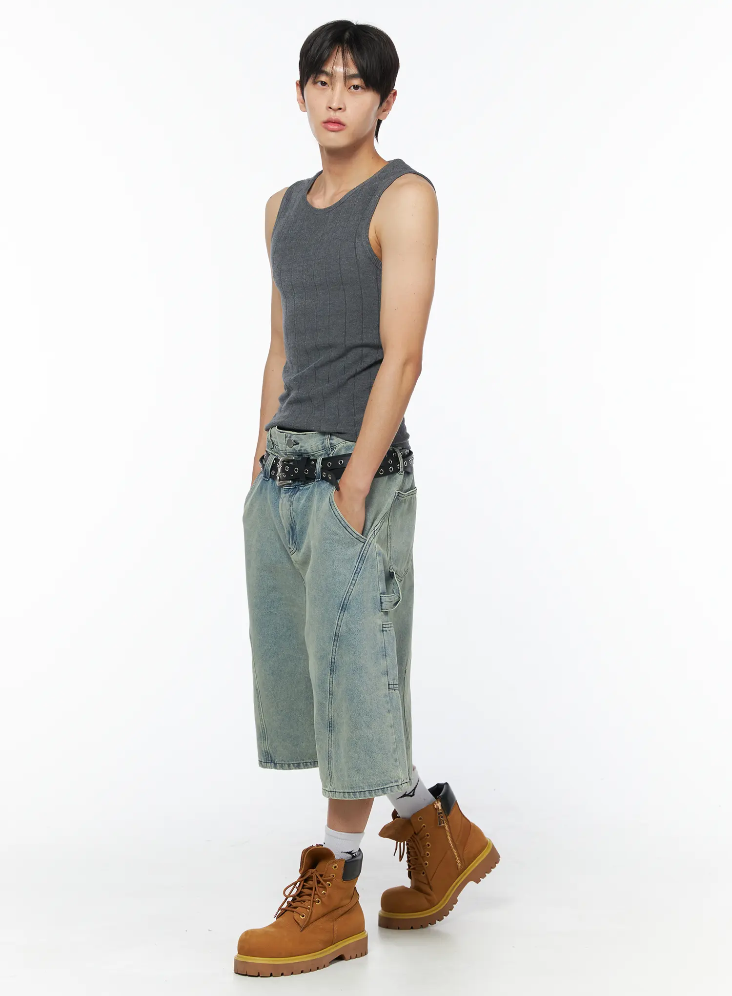 Double Strap Eyelet Belt IU510 - Image 8