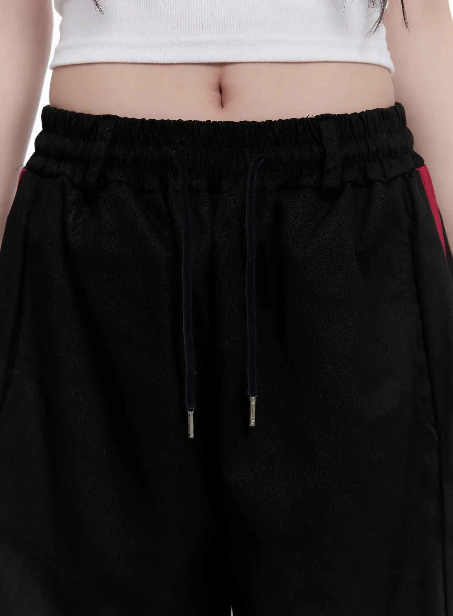 Double Stripe Wide Cotton Pants CO501 - Image 5