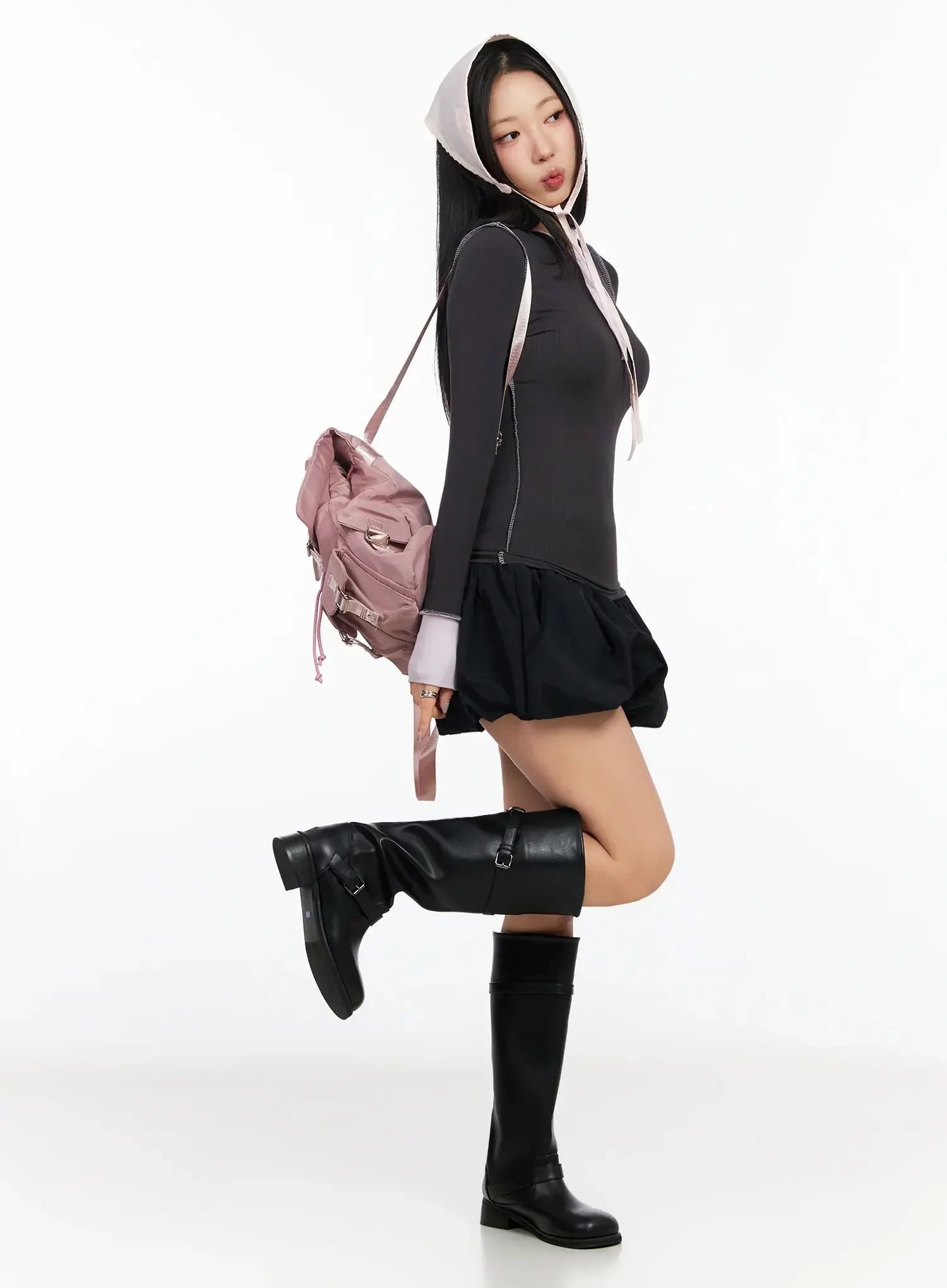 Double Waist Balloon Skort CA513 - Image 14