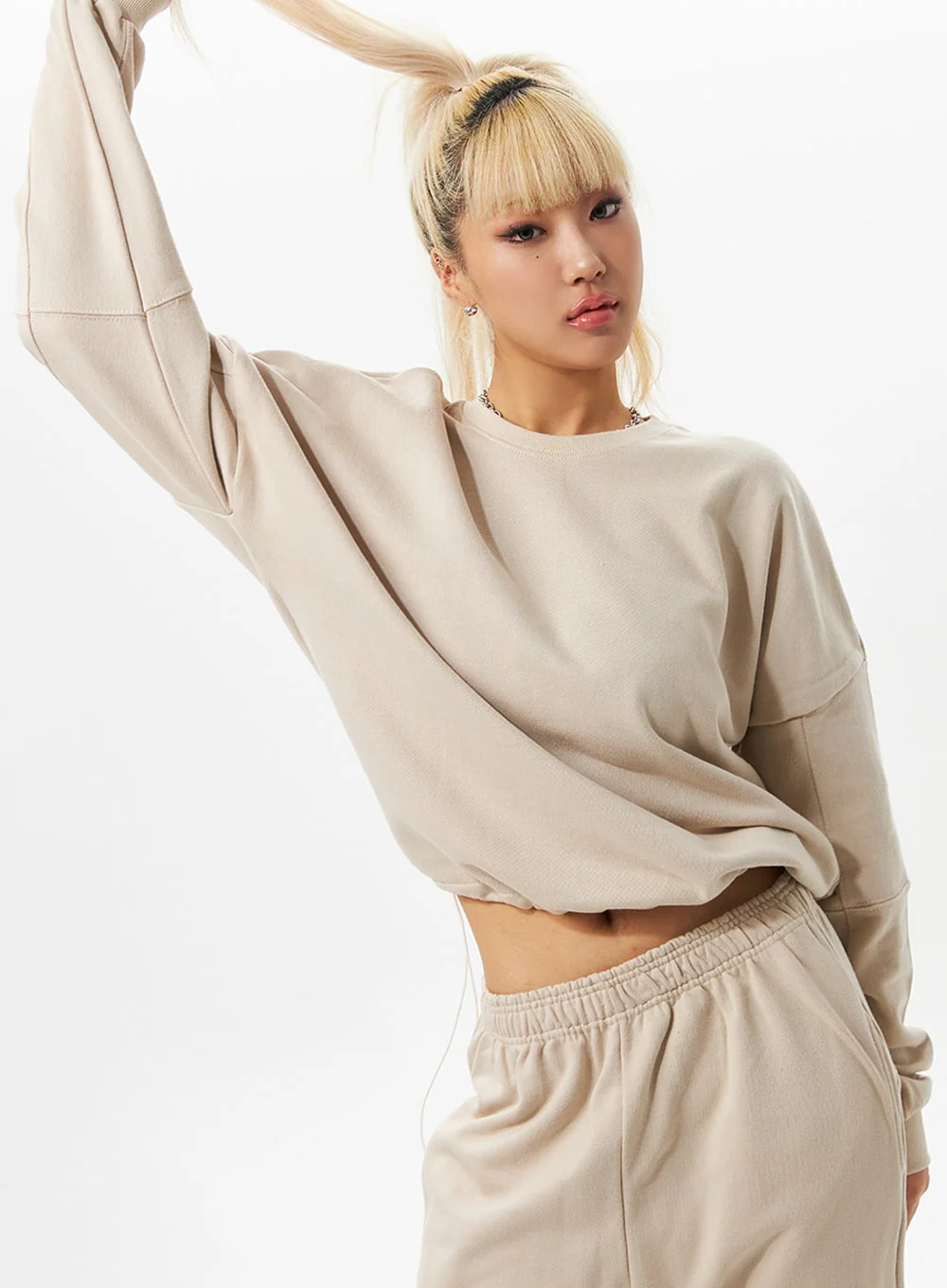 Drawstring Sweat Set IO326 - Image 4