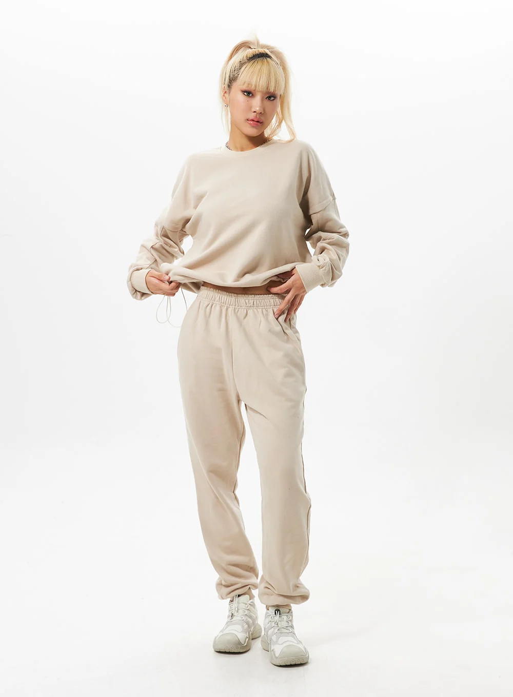 Drawstring Sweat Set IO326 - Image 5