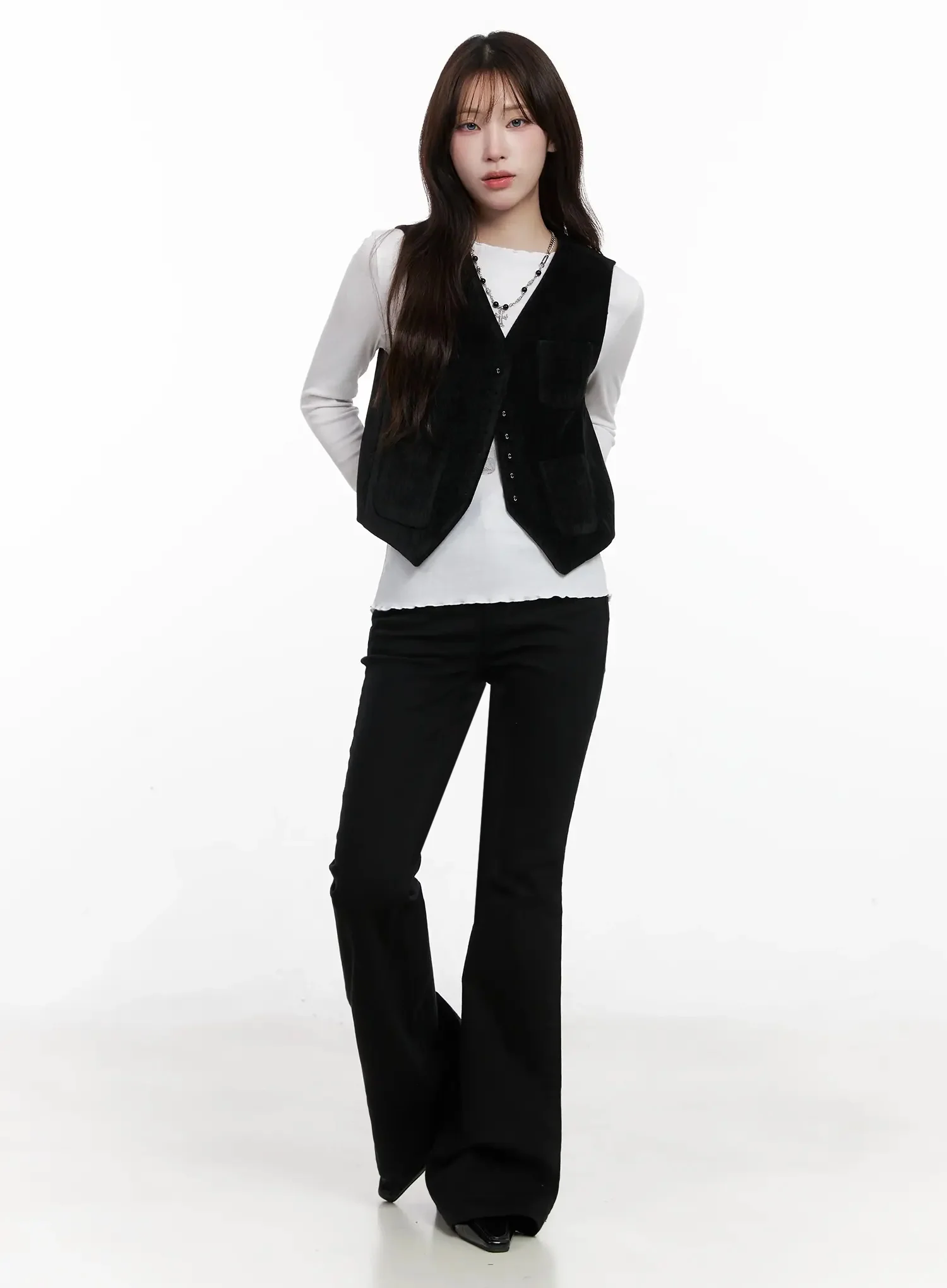 Dream Chic Black Flare Jeans IN514 - Image 6