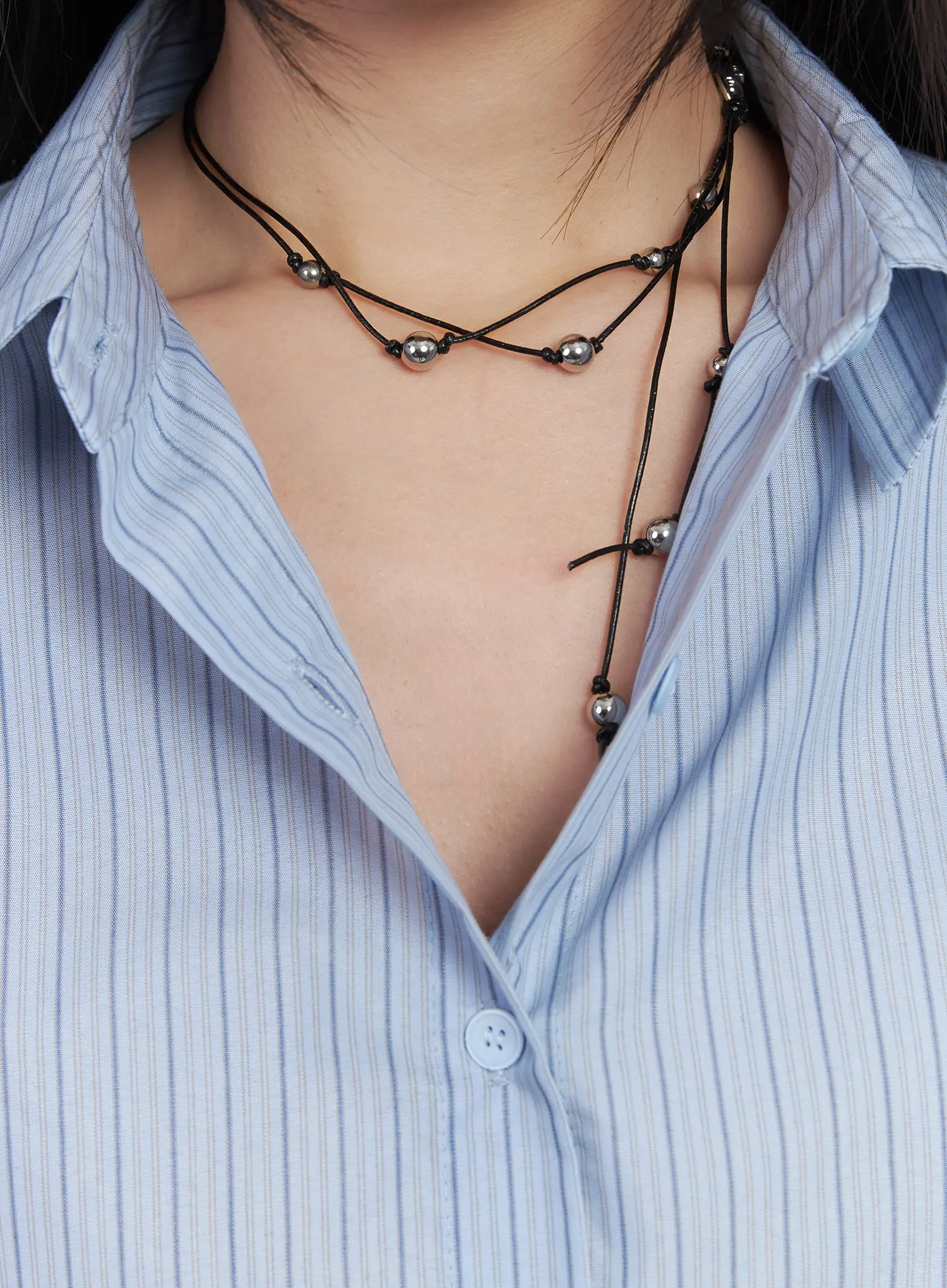 Dual Strap Layered Necklace CD530