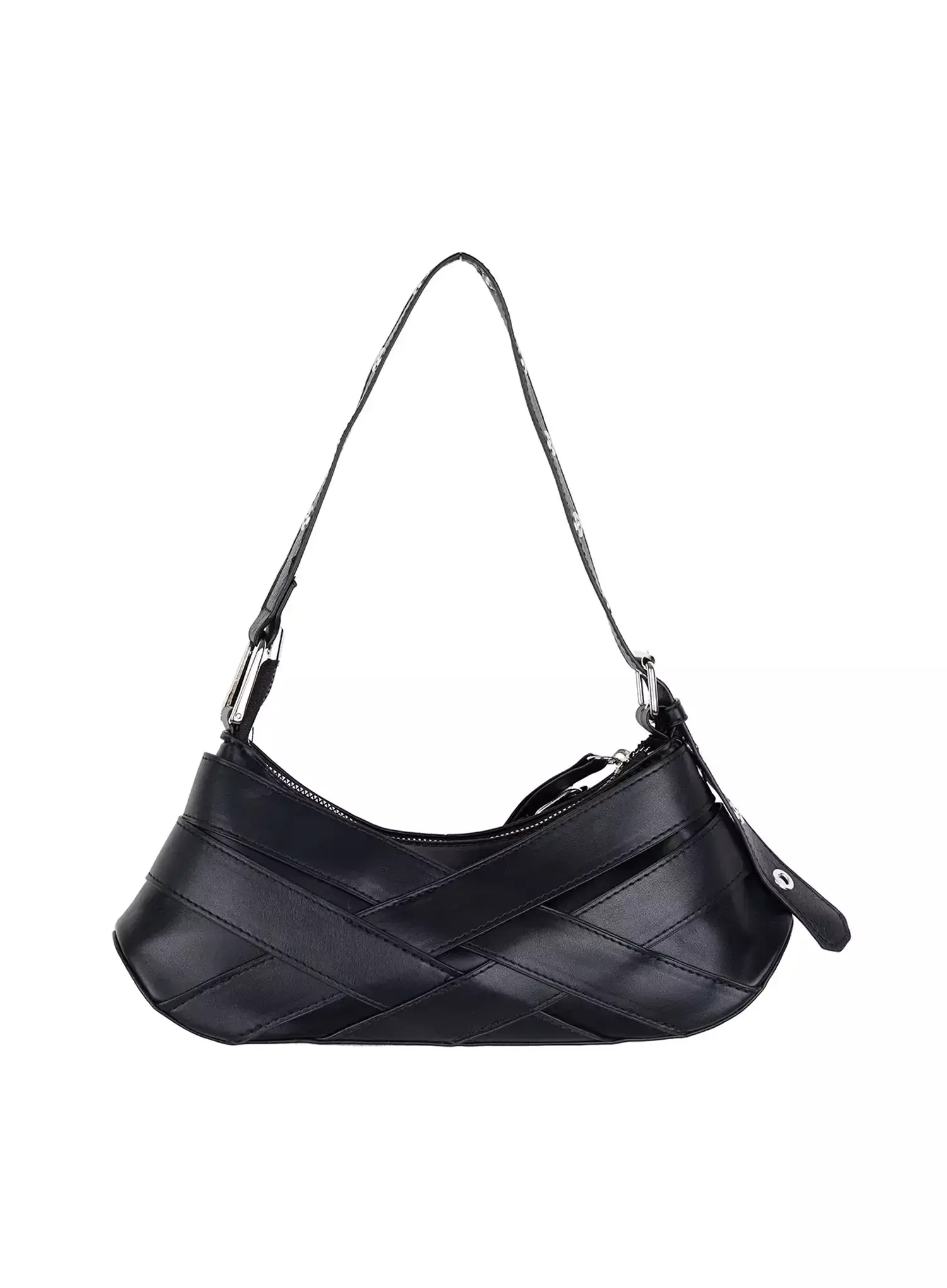 Edgy Buckle Shoulder Bag IY525 - Image 13