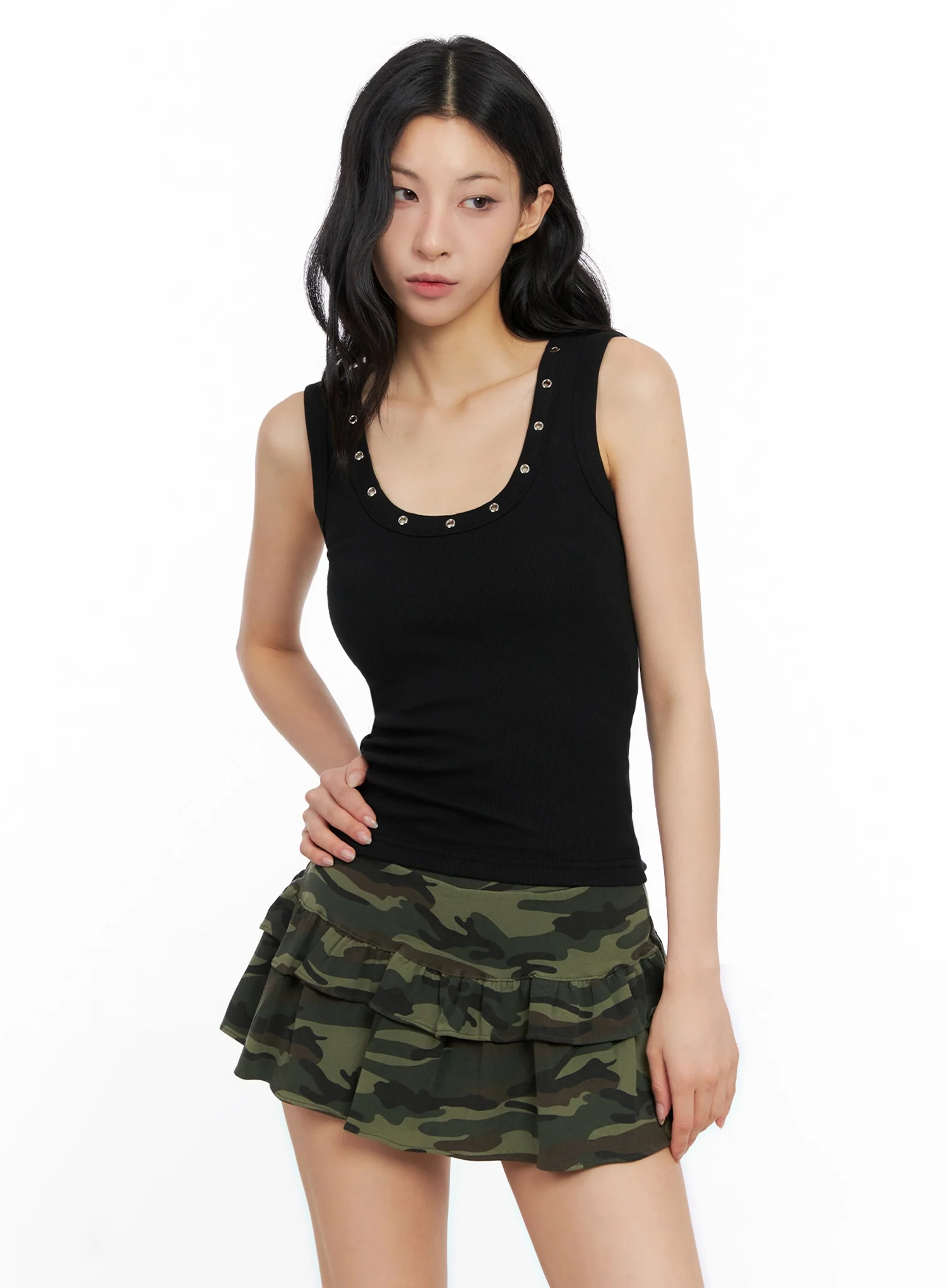 Edgy Eyelet Tank Top IG508 - Image 15