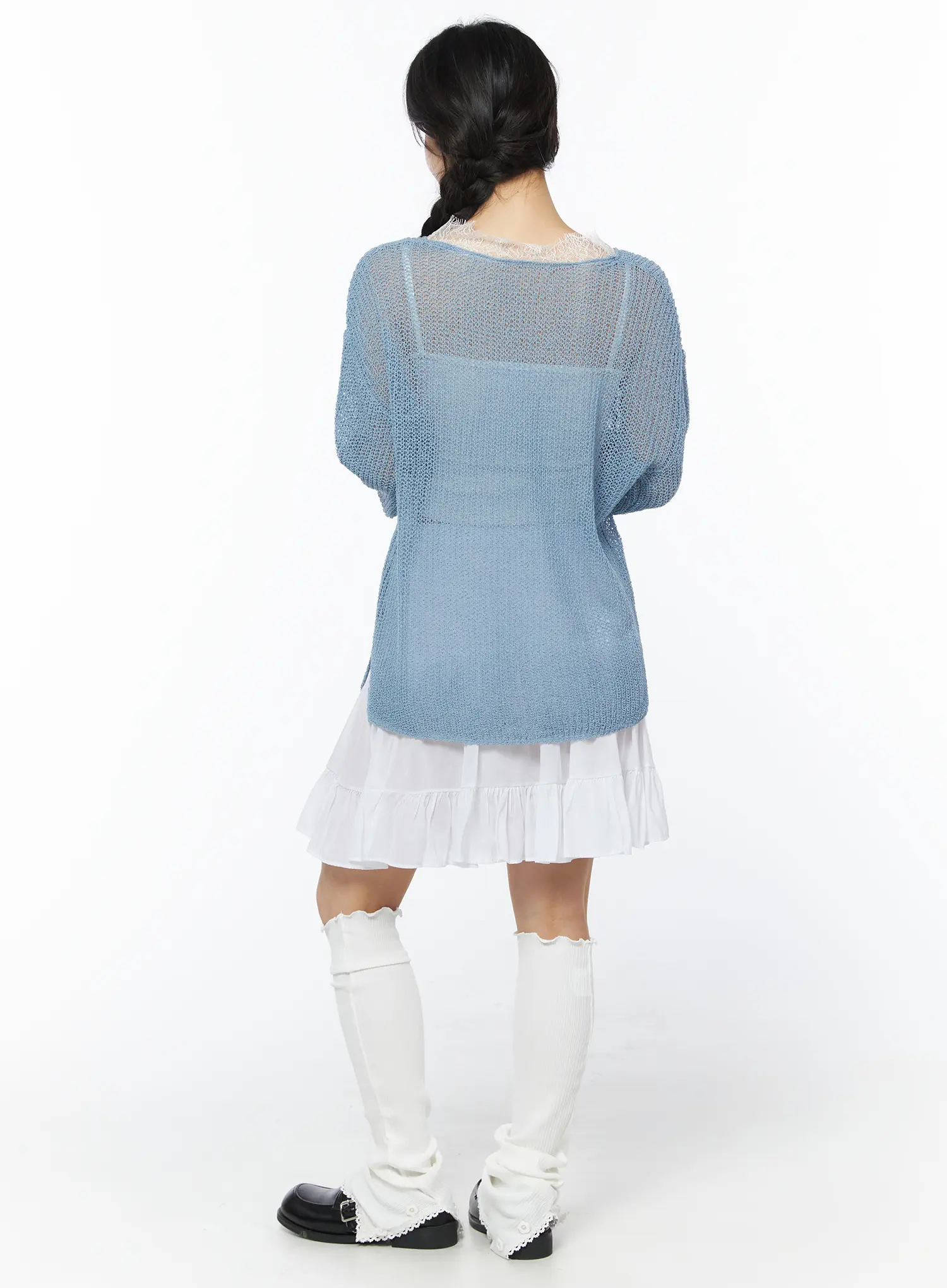 Elastic Waist Tiered Midi Skirt CY522 - Image 7