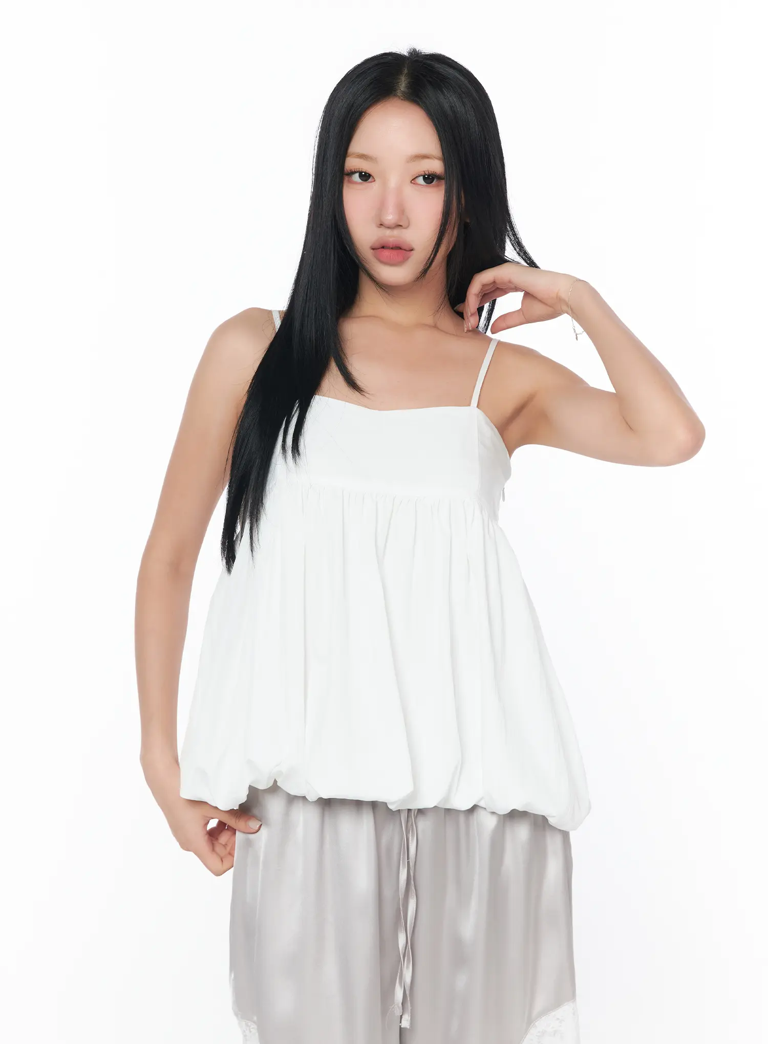 Elegant Balloon Hem Sleeveless Top CY512 - Image 11