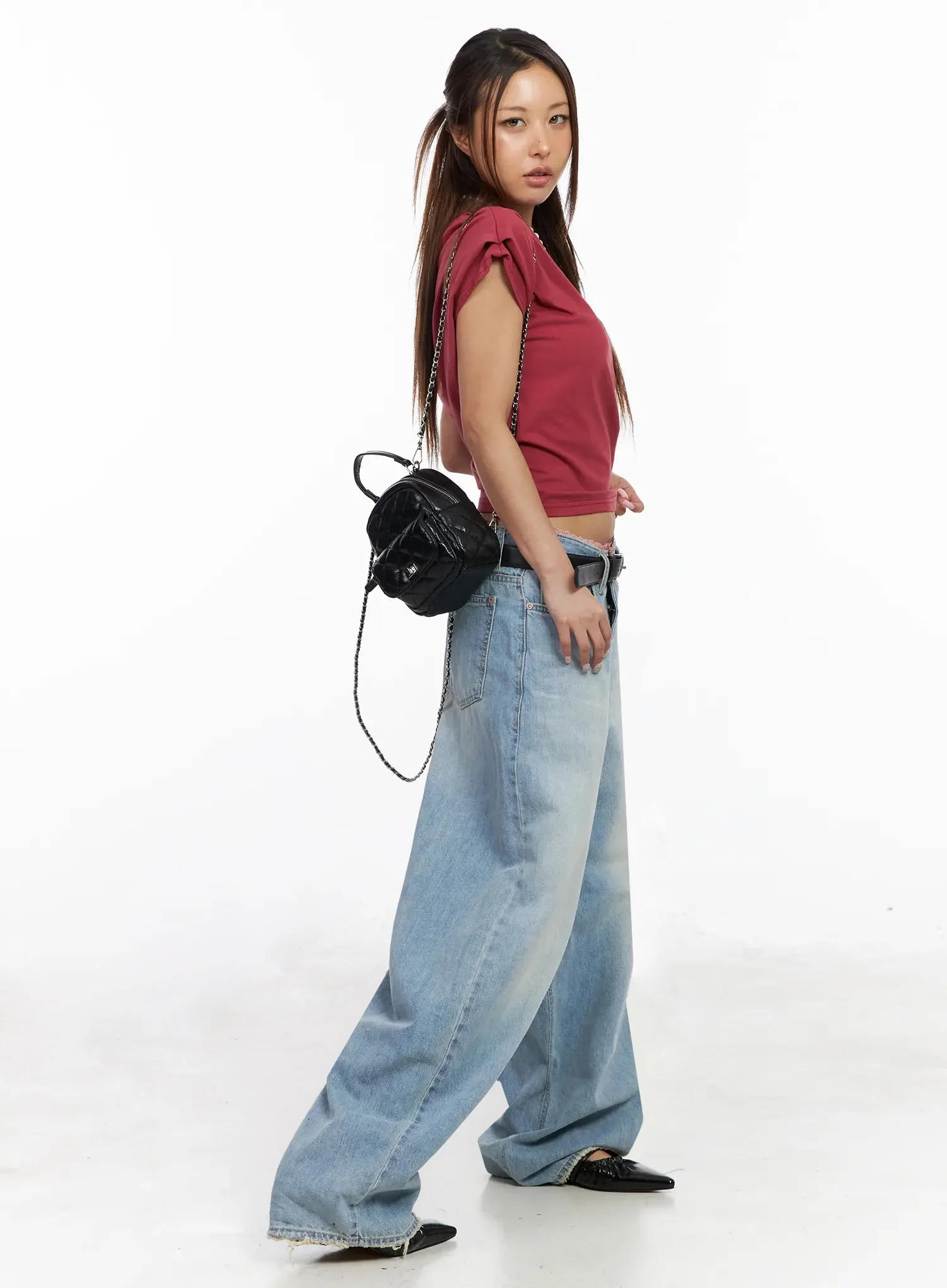 Elegant Draped Off-Shoulder Top IY515 - Image 11