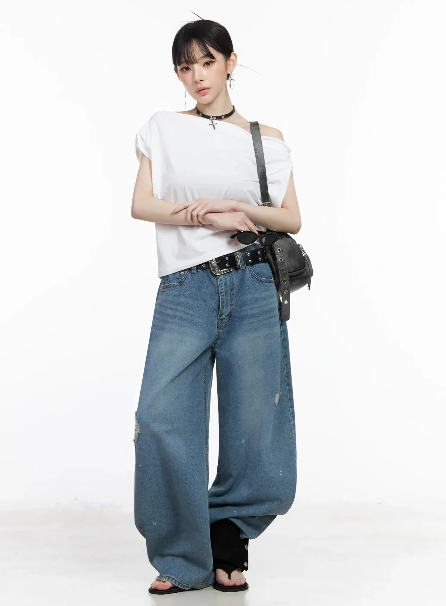 Elegant Draped Off-Shoulder Top IY515 - Image 13