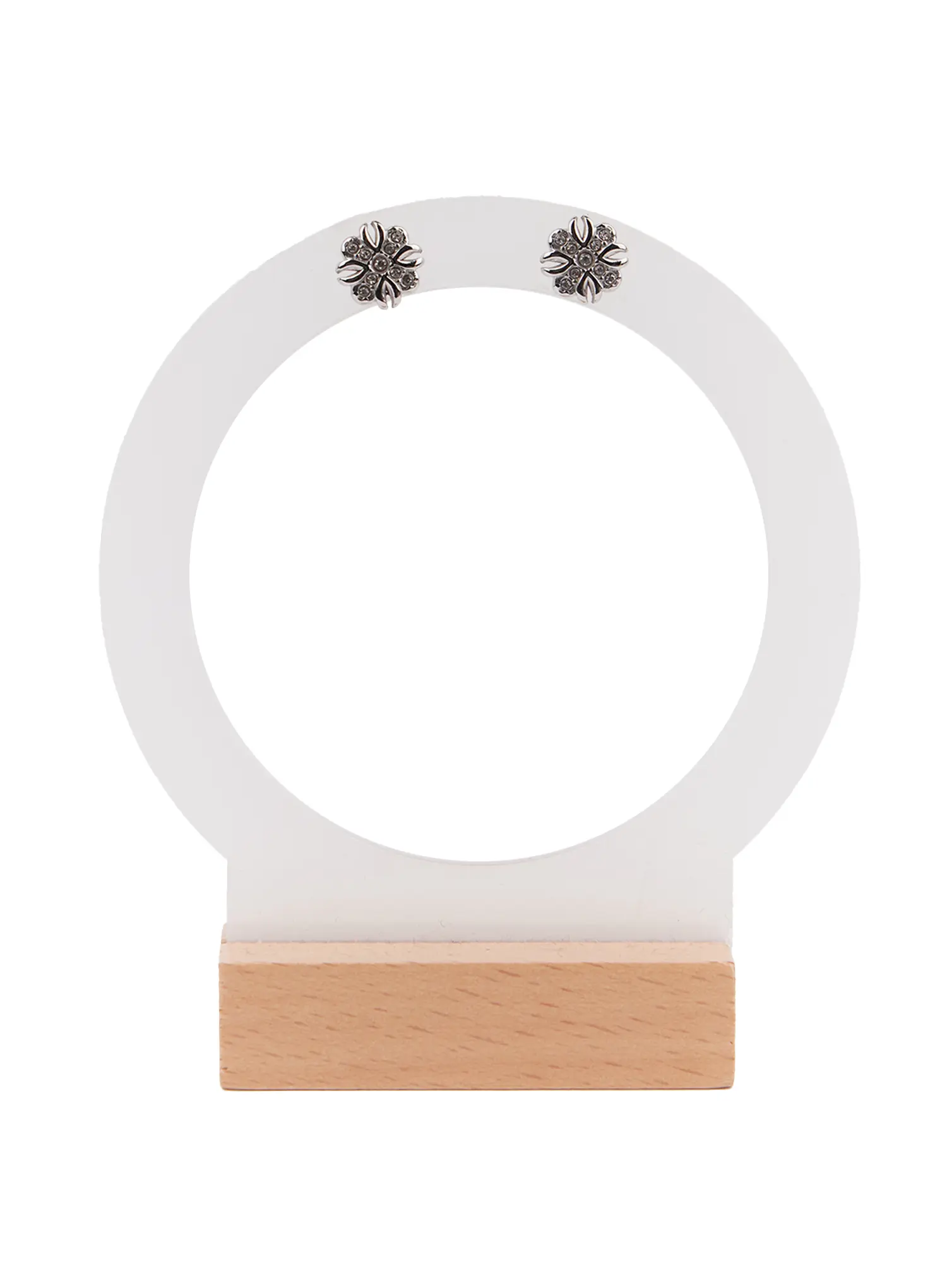Elegant Floral Stud Earrings CM505 - Image 3