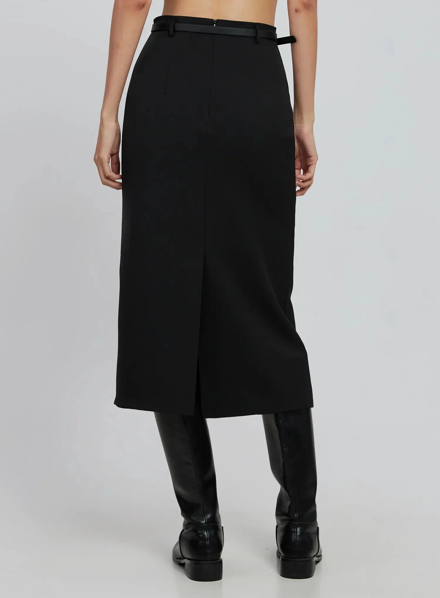 Elegant Midi Belted Skirt IO530 - Image 13