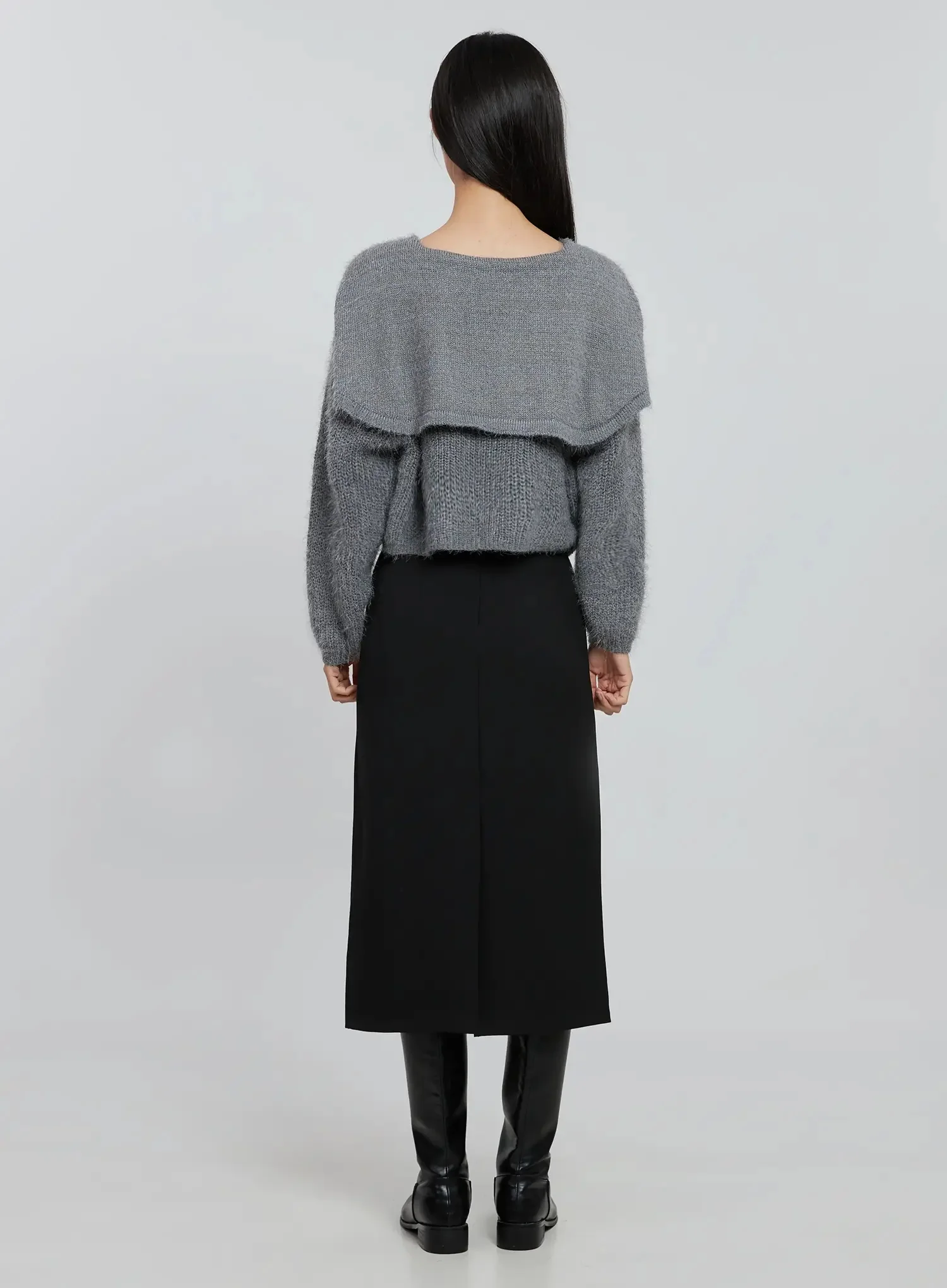 Elegant Midi Belted Skirt IO530 - Image 9