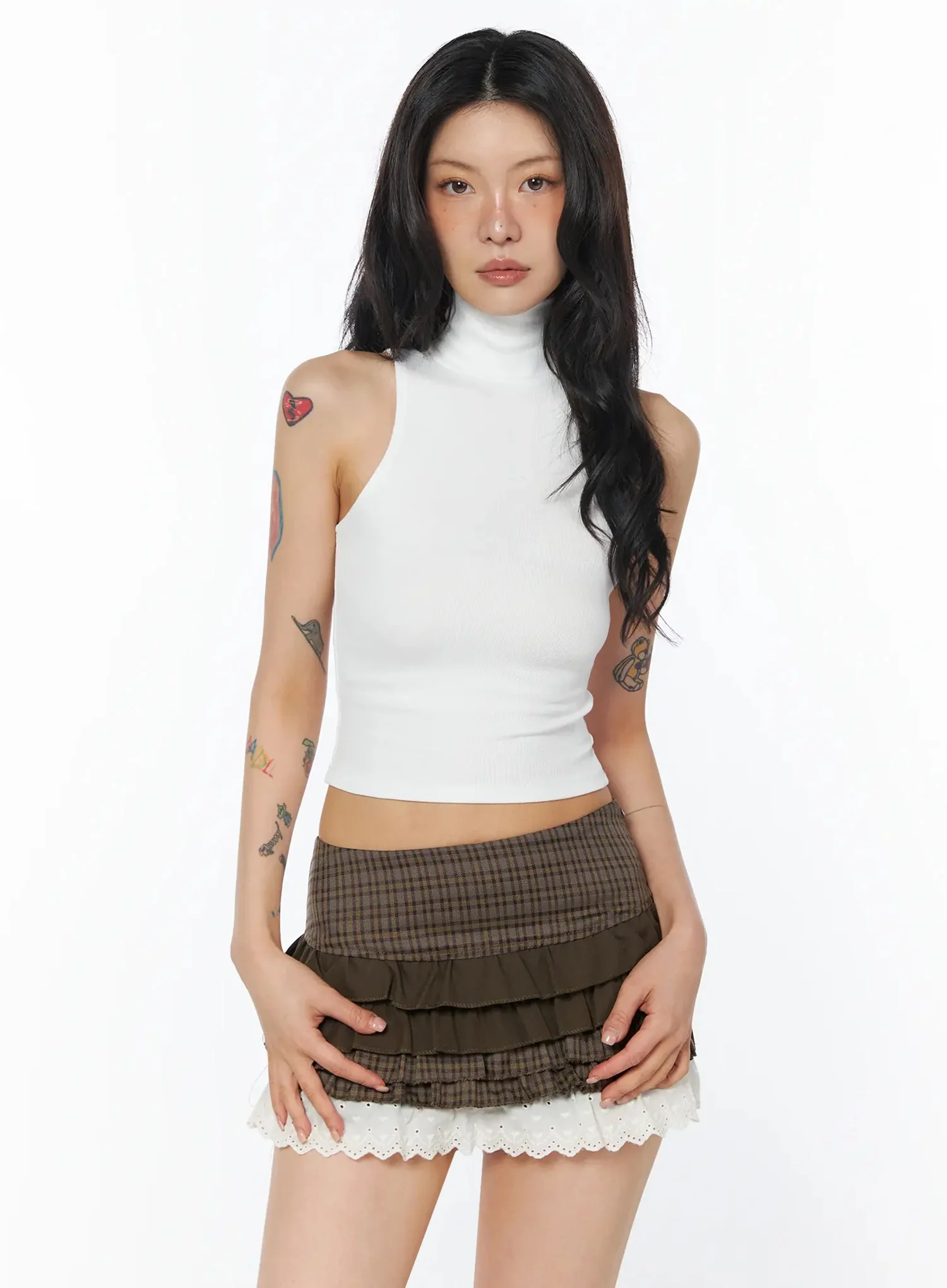 Elegant Mock Neck Tank Top IU508 - Image 12