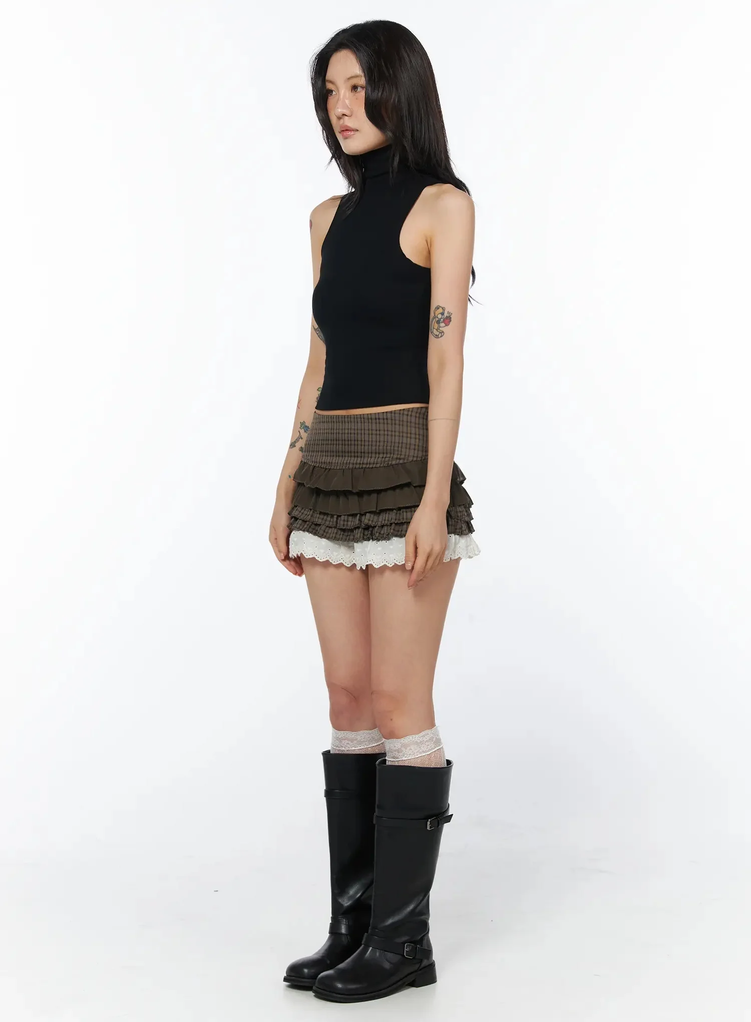 Elegant Mock Neck Tank Top IU508 - Image 9