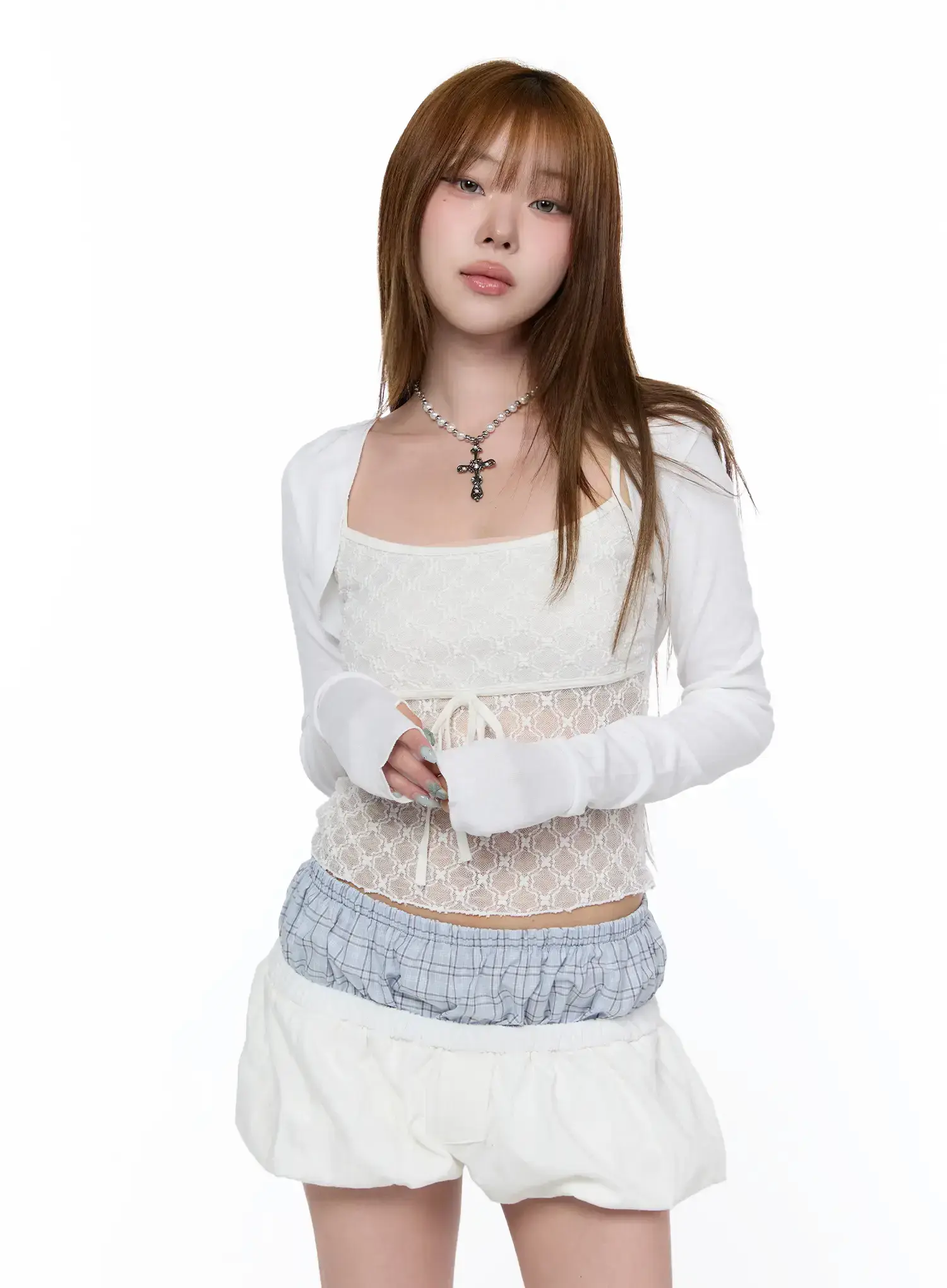 Elegant Sheer Bolero Cardigan CA520 - Image 5
