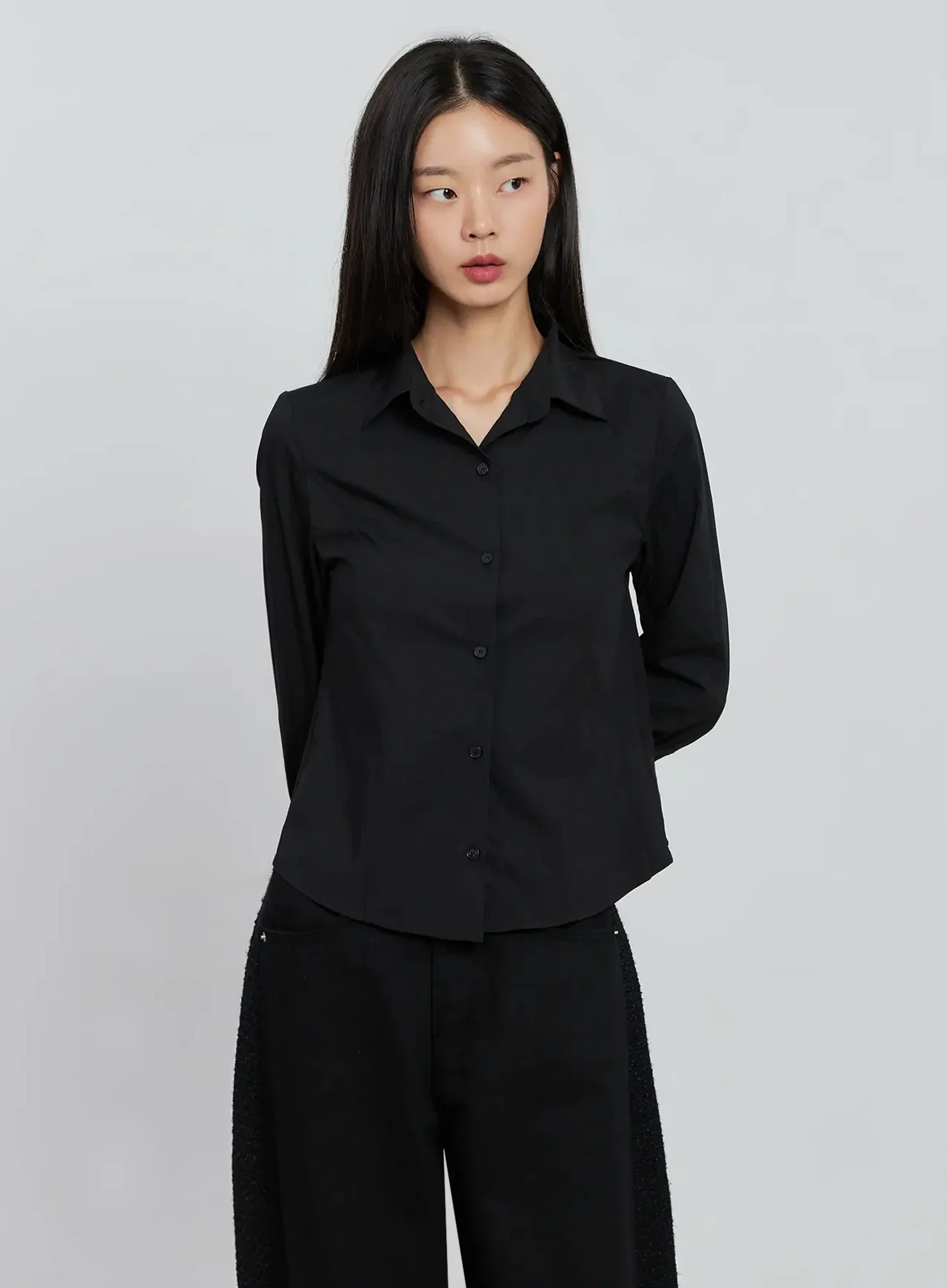 Elegant White Slim Blouse IO530 - Image 15