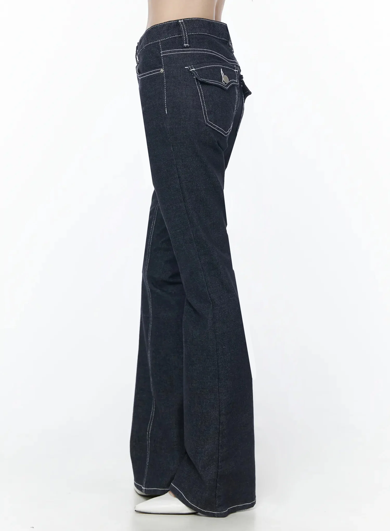 Elian No-Fade Bootcut Flared Jeans IU512 - Image 6