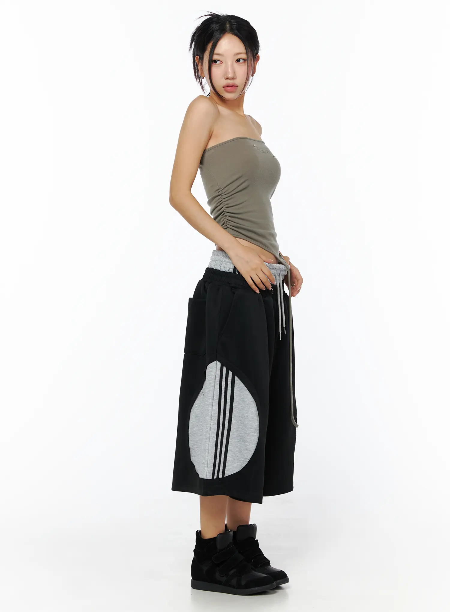 Embroidered Asymmetric Tube Top CU515 - Image 4