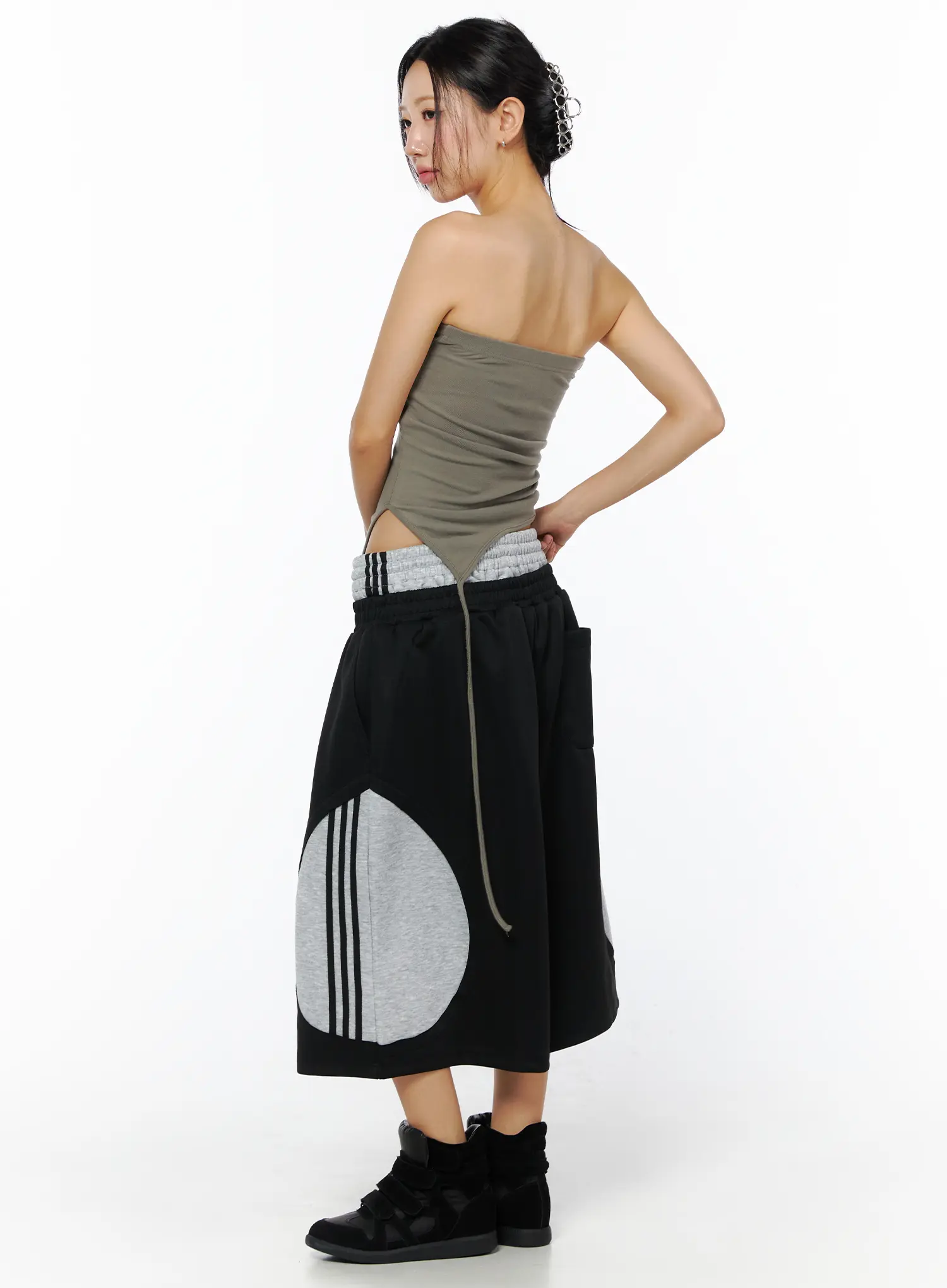 Embroidered Asymmetric Tube Top CU515 - Image 5
