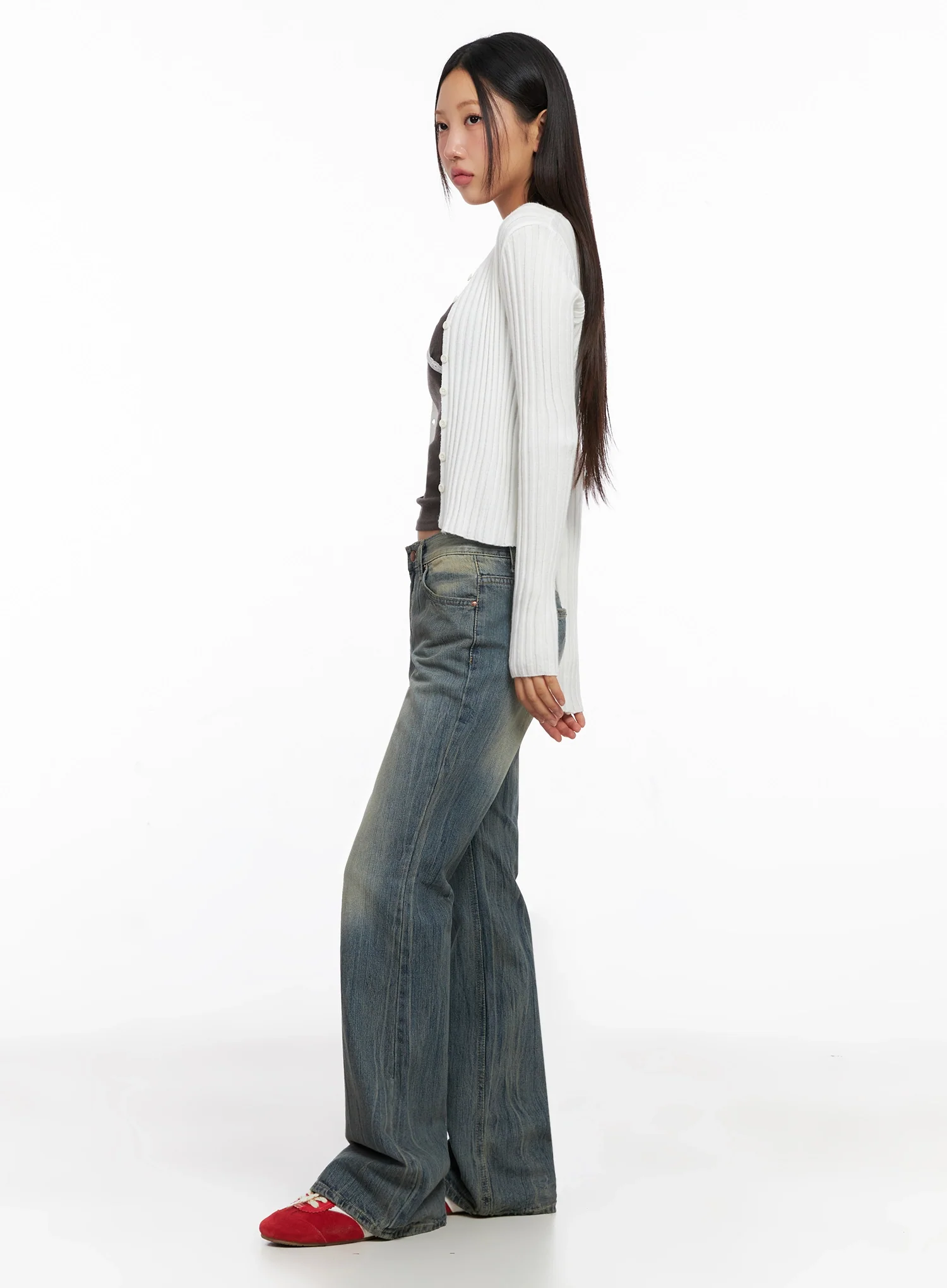 Emory High Waist Flared Jeans IG528 - Image 6