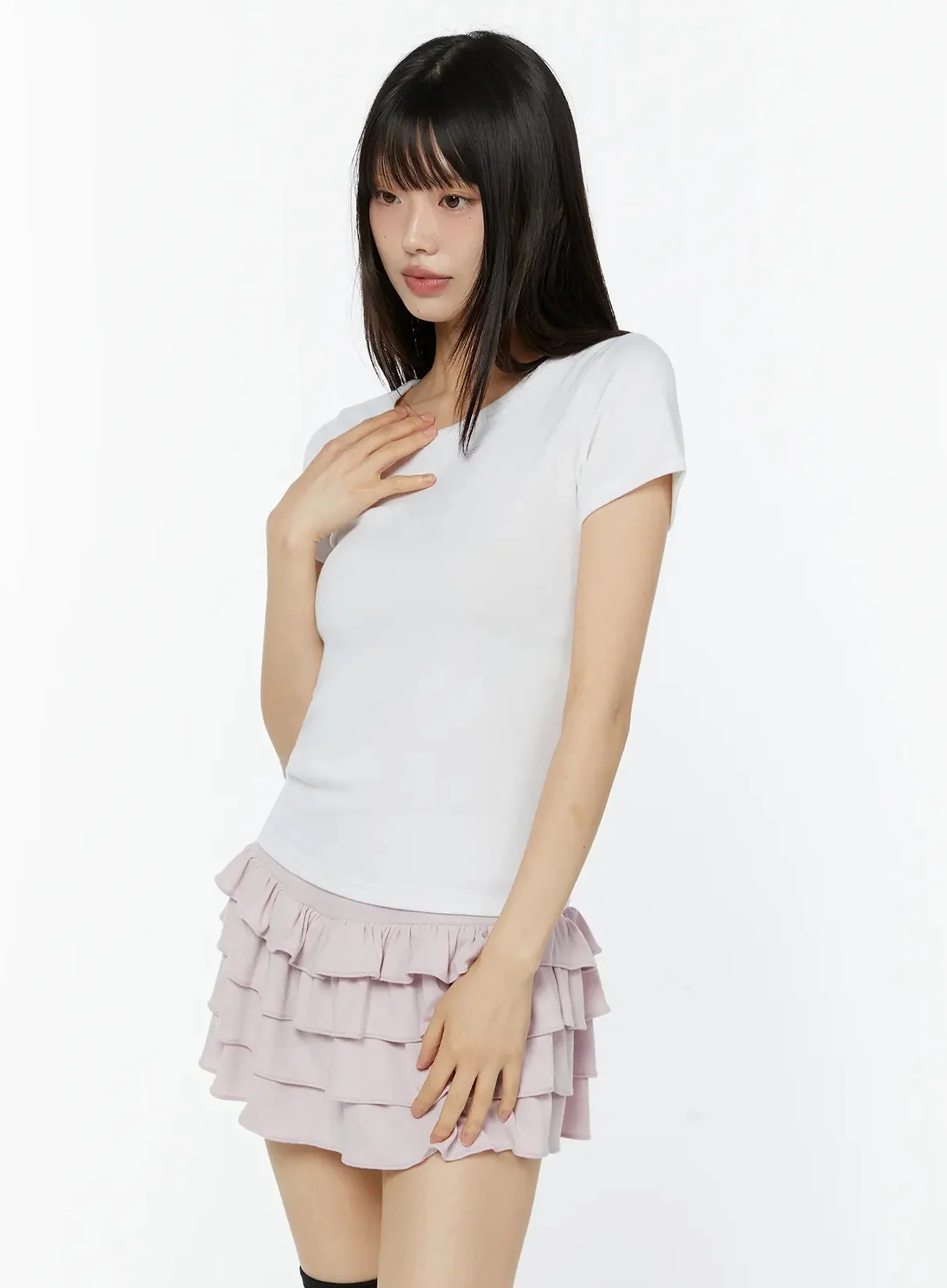 Essential Crew Neck T-Shirt IU518 - Image 11