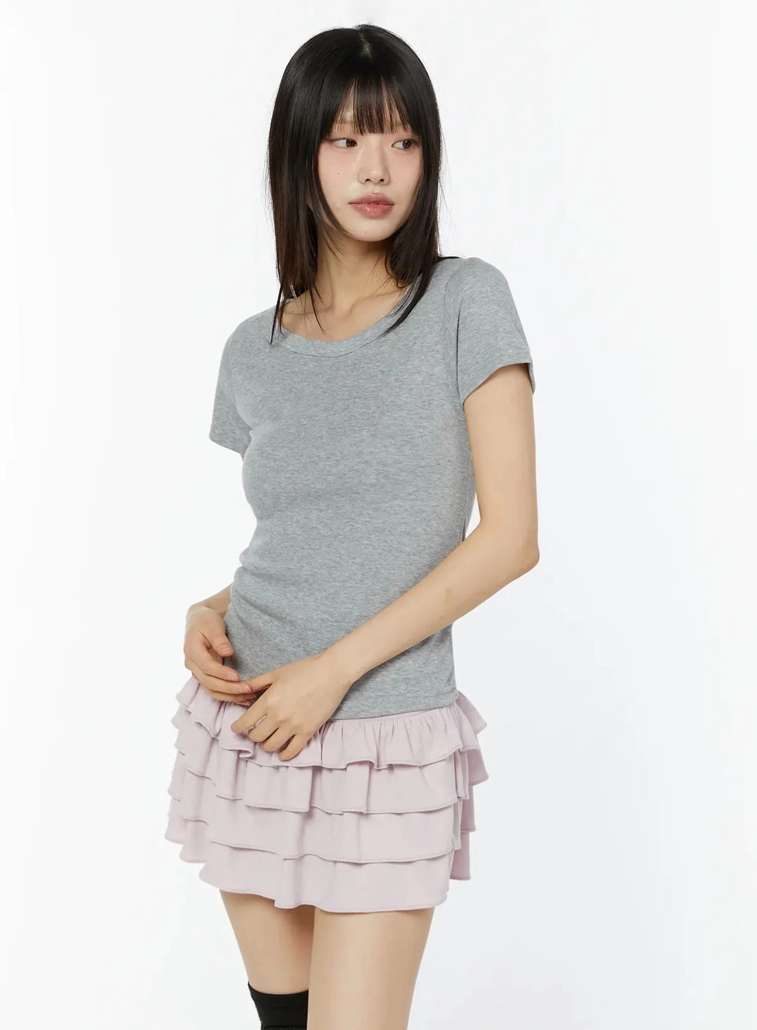 Essential Crew Neck T-Shirt IU518 - Image 13
